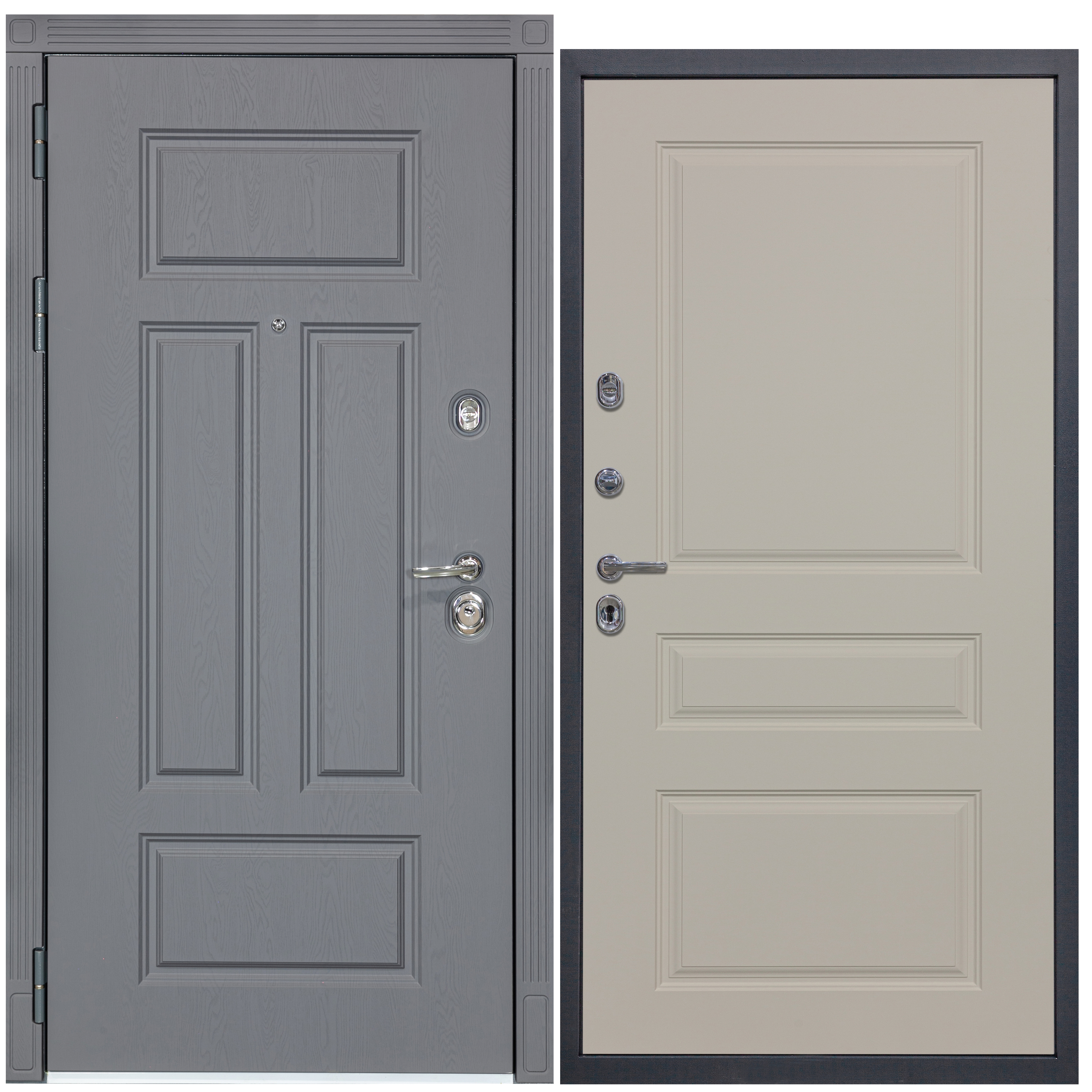 Изображение товара Входная дверь Diva ДХ-29 205x96см левый ясень графит/Д13 софт шампань