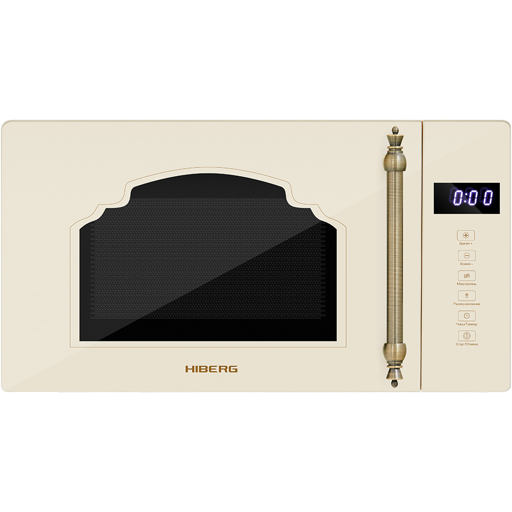 Изображение товара Отдельностоящая микроволновая печь Hiberg Микроволновая печь HIBERG VM-4088 YR 20 л 45.4x33x26.2 см цвет бежевый