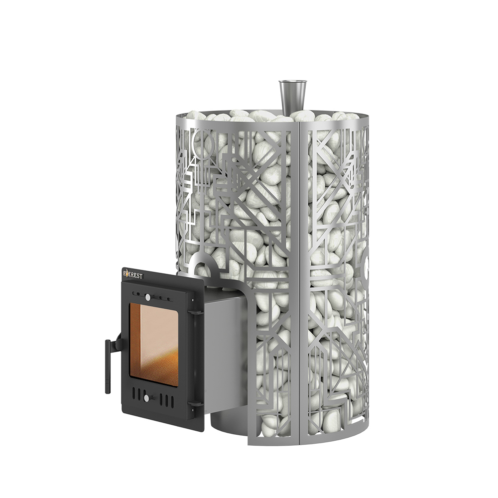 Изображение товара Печь банная дровяная Эверест Steam Master Galaxy 24 Inox 24м³