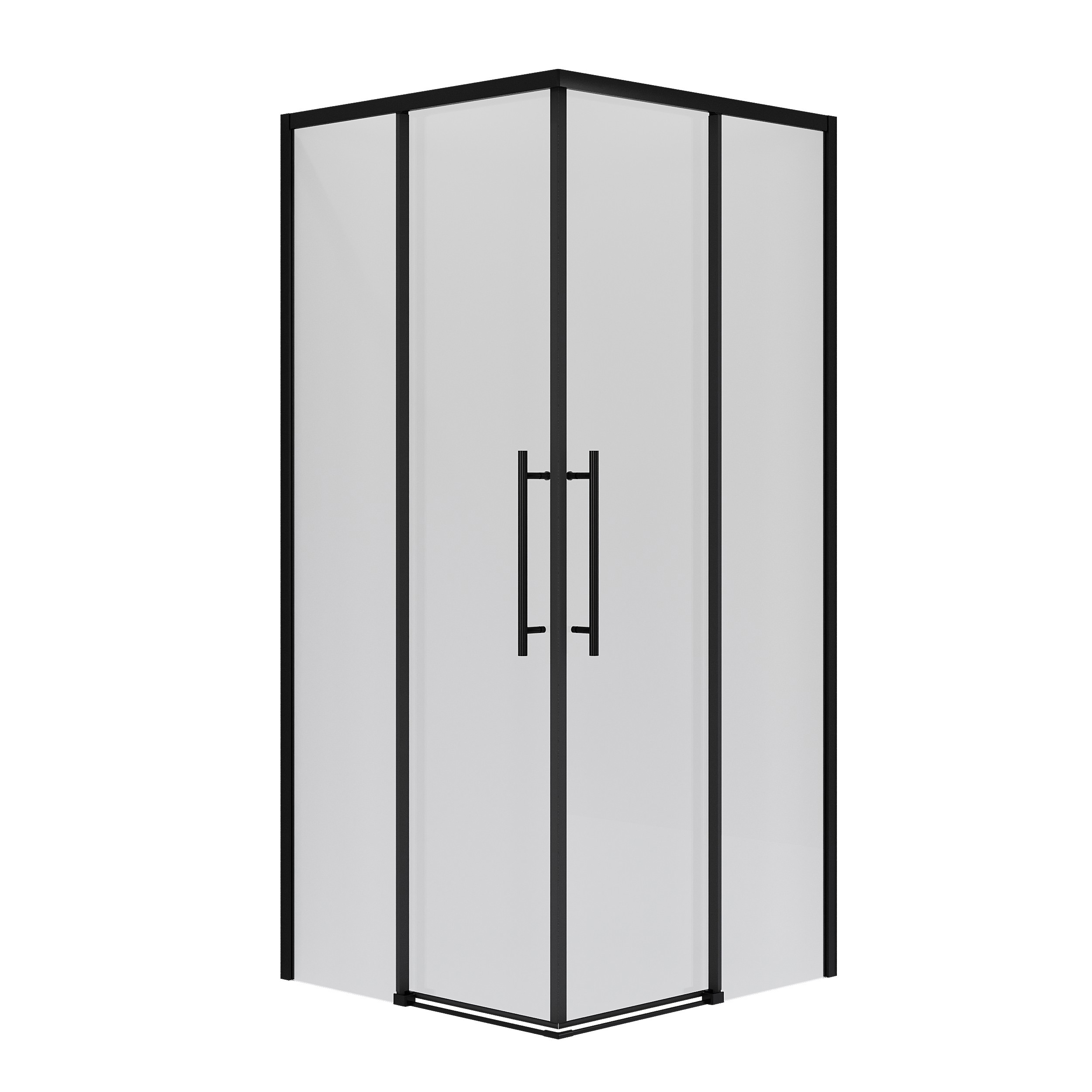 Изображение товара Душевая перегородка Niagara NG-6830-34BLACK 100x195см черный профиль закаленное стекло