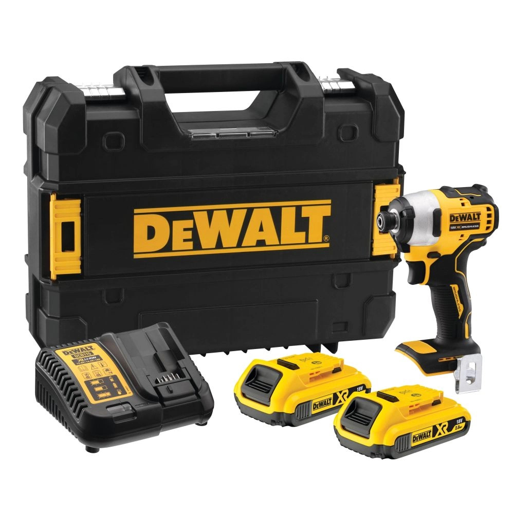 Изображение товара Шуруповерт аккумуляторный ударный бесщеточный Dewalt DCF809D2T, 18 В Li-Ion 2x2 Ач