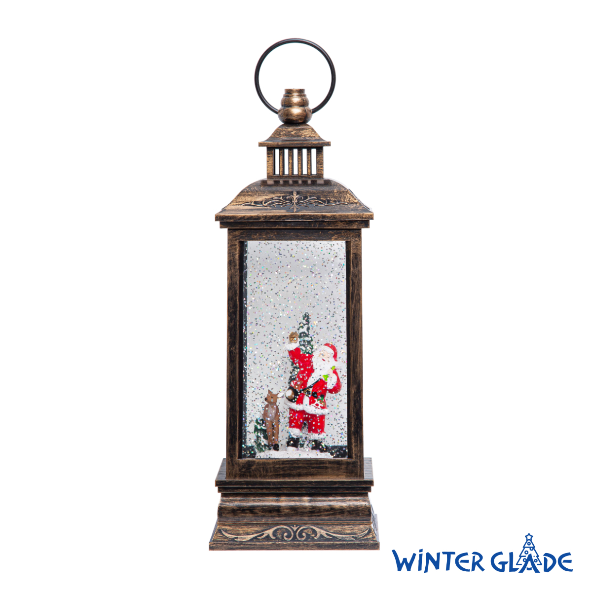 Изображение товара Новогодняя фигурка Winter Glade с подсветкой и мелодиями 10.5x10.5x27.5 см