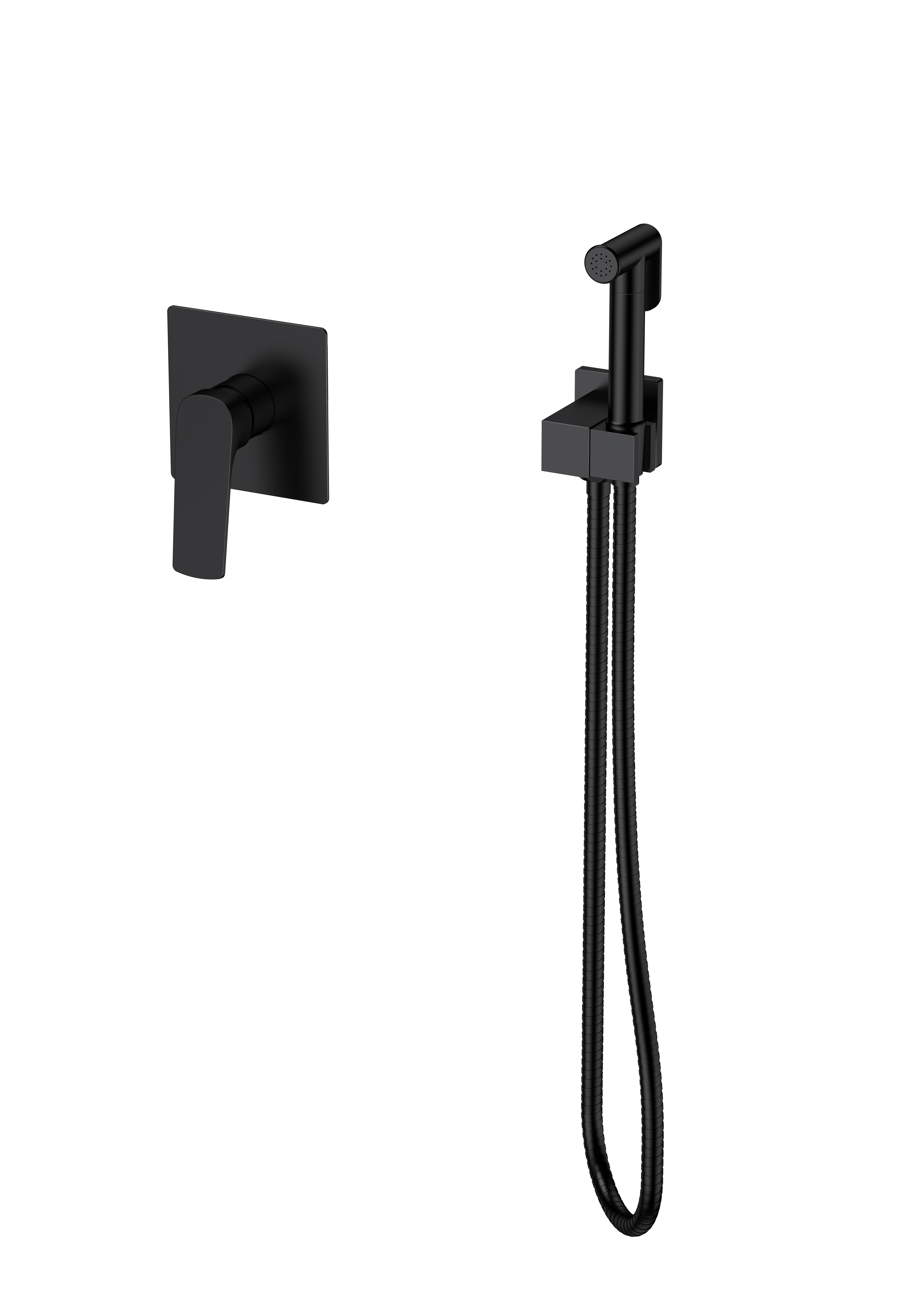 Изображение товара Смеситель для гигиенического душа встраиваемый SPLENKA ЧЁРНЫЙ S30.53.06