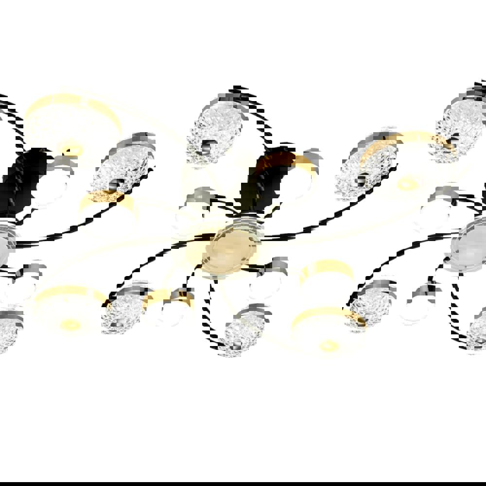 Изображение товара Люстра потолочная светодиодная Escada Divita с пультом управления 20 м² регулируемый белый свет цвет черный