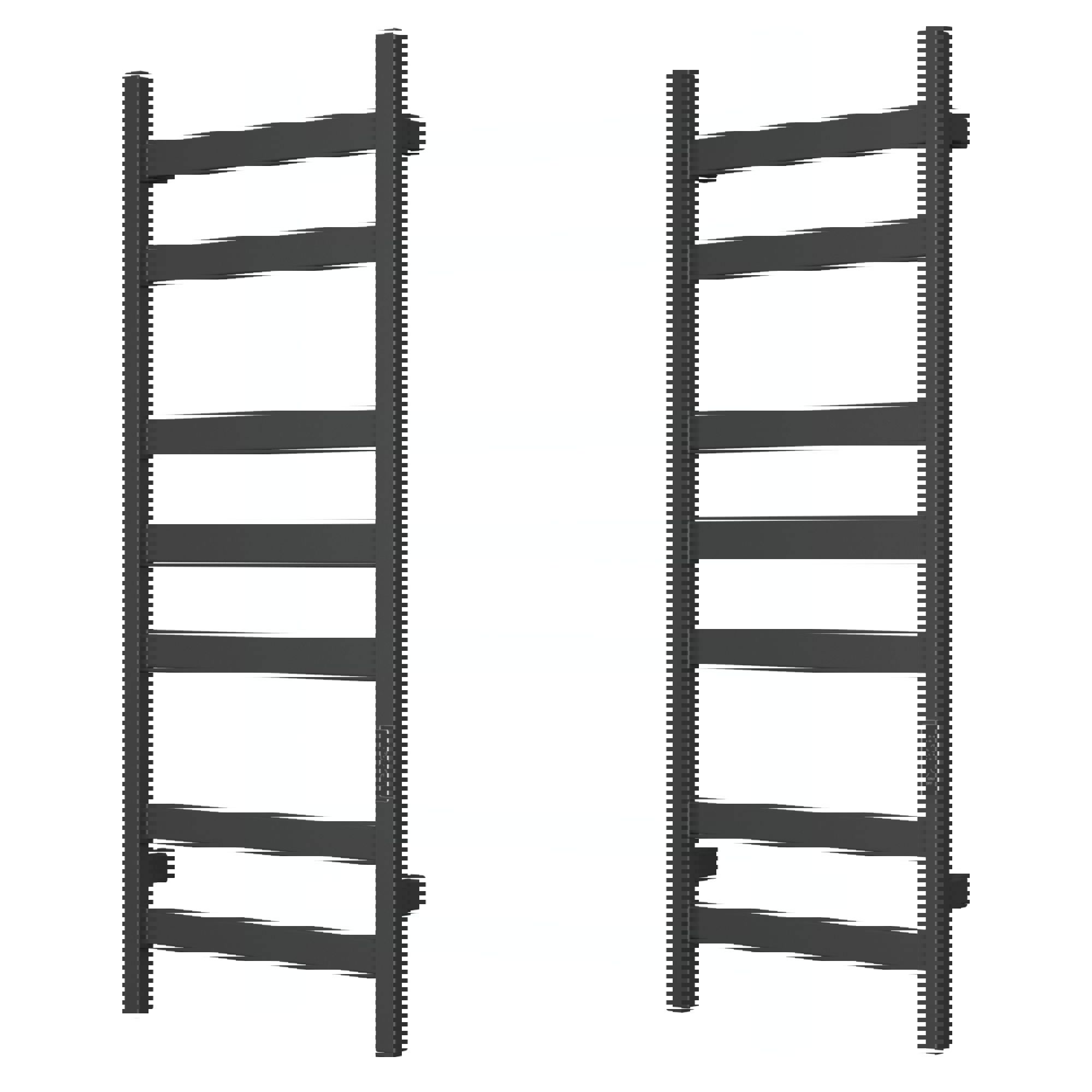 Изображение товара Электрический полотенцесушитель Bauedge Hotel П7 500x800 мм 103 Вт черный стильный дизайн