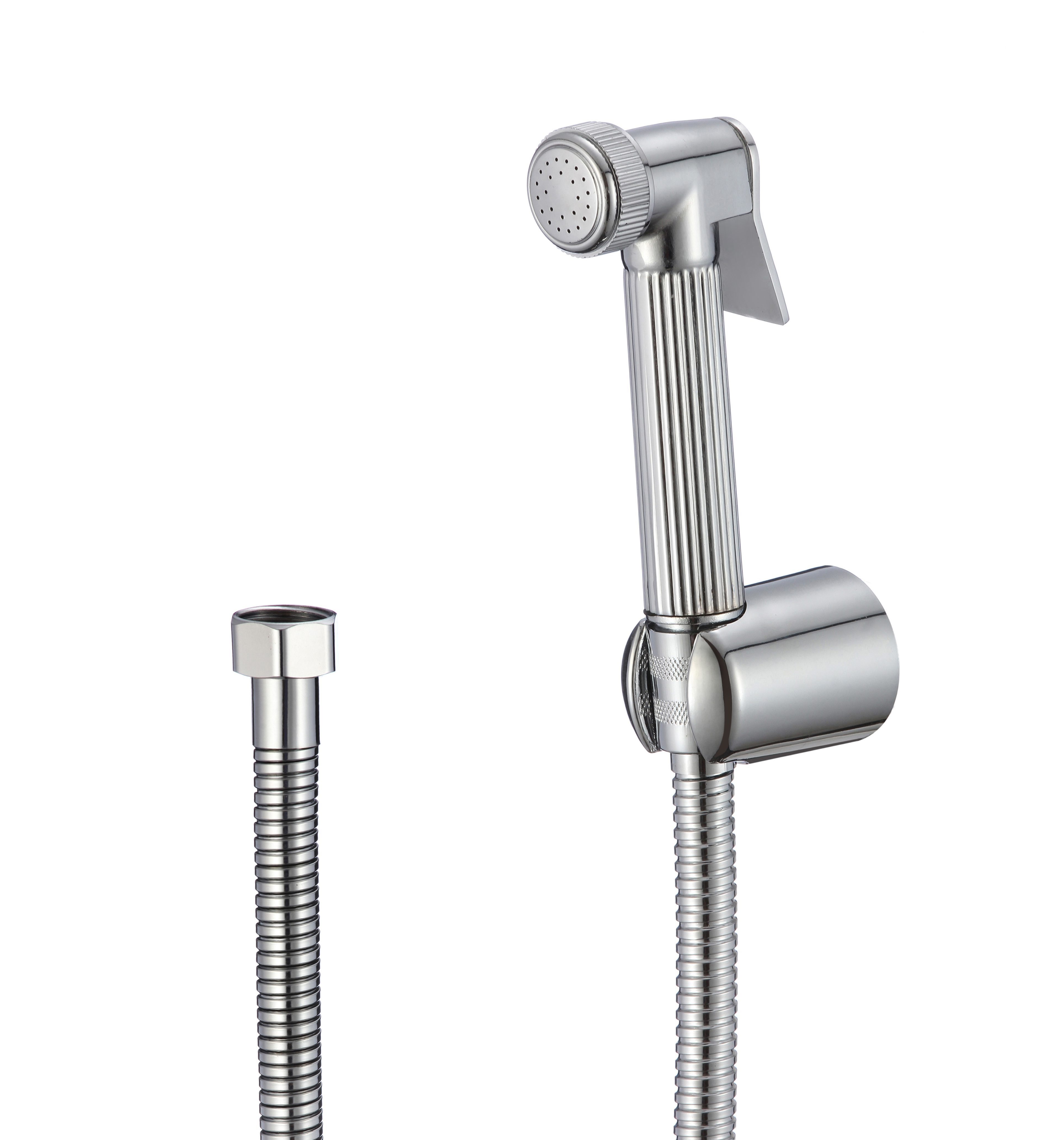 Изображение товара Гигиенический набор D-lin D61038 лейка, шланг, держатель цвет хром