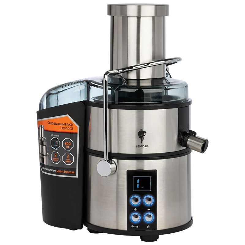 Изображение товара Электрическая соковыжималка Leonord LE-1710 800 Вт с нержавеющим корпусом и системой защиты