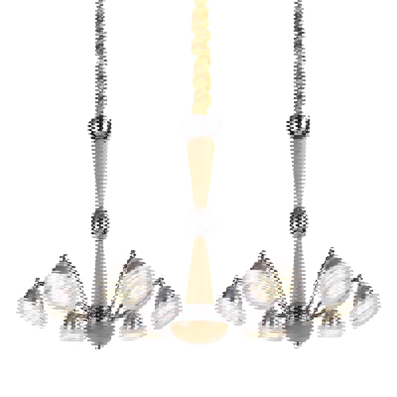 Изображение товара Люстра подвесная светодиодная Lucia Tucci Natura 067.6 17.5 м² теплый белый дерево/белый