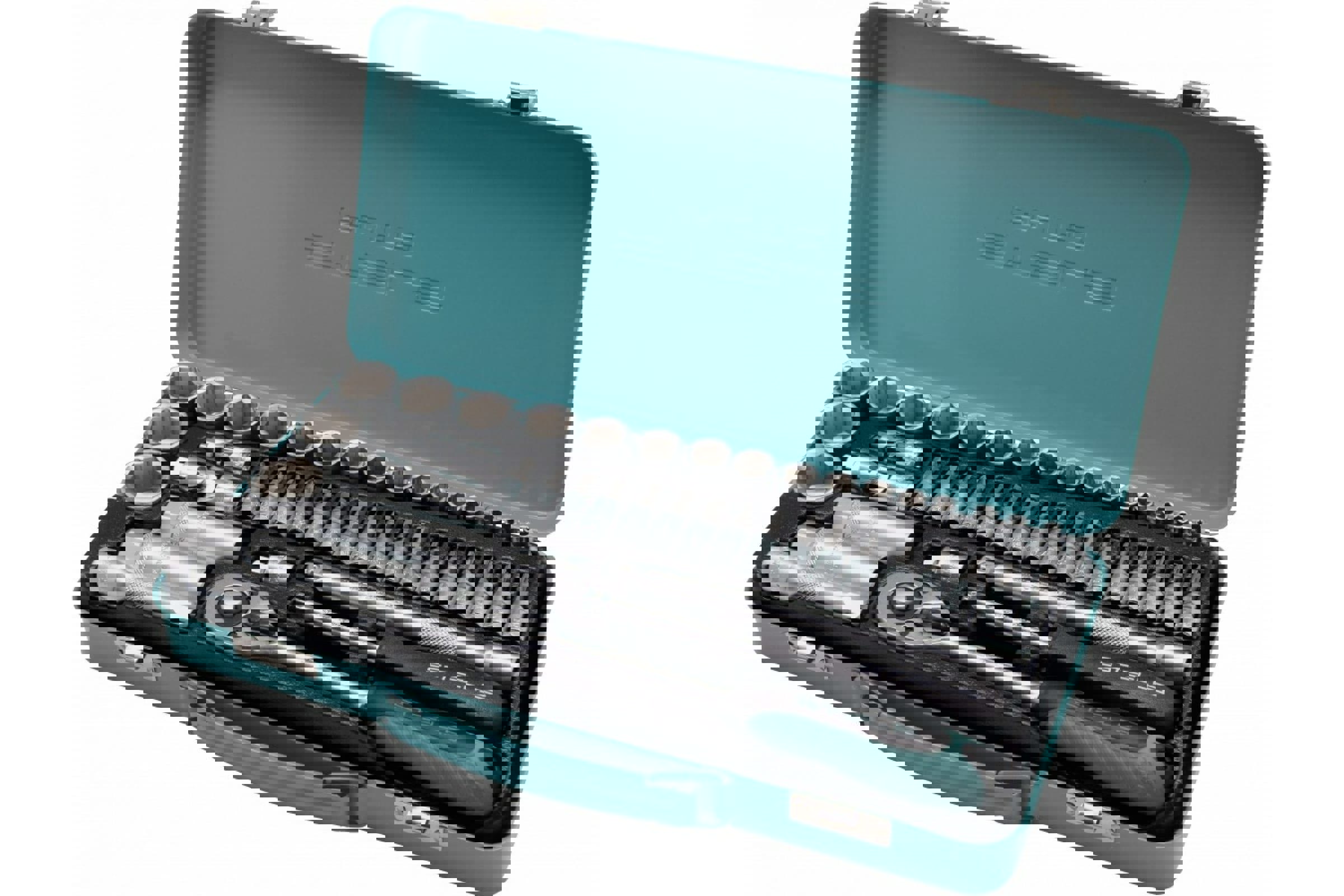 Изображение товара Набор торцевых головок с ключом Stels 13575 1/4 и 3/8 дюйма, 44 шт.