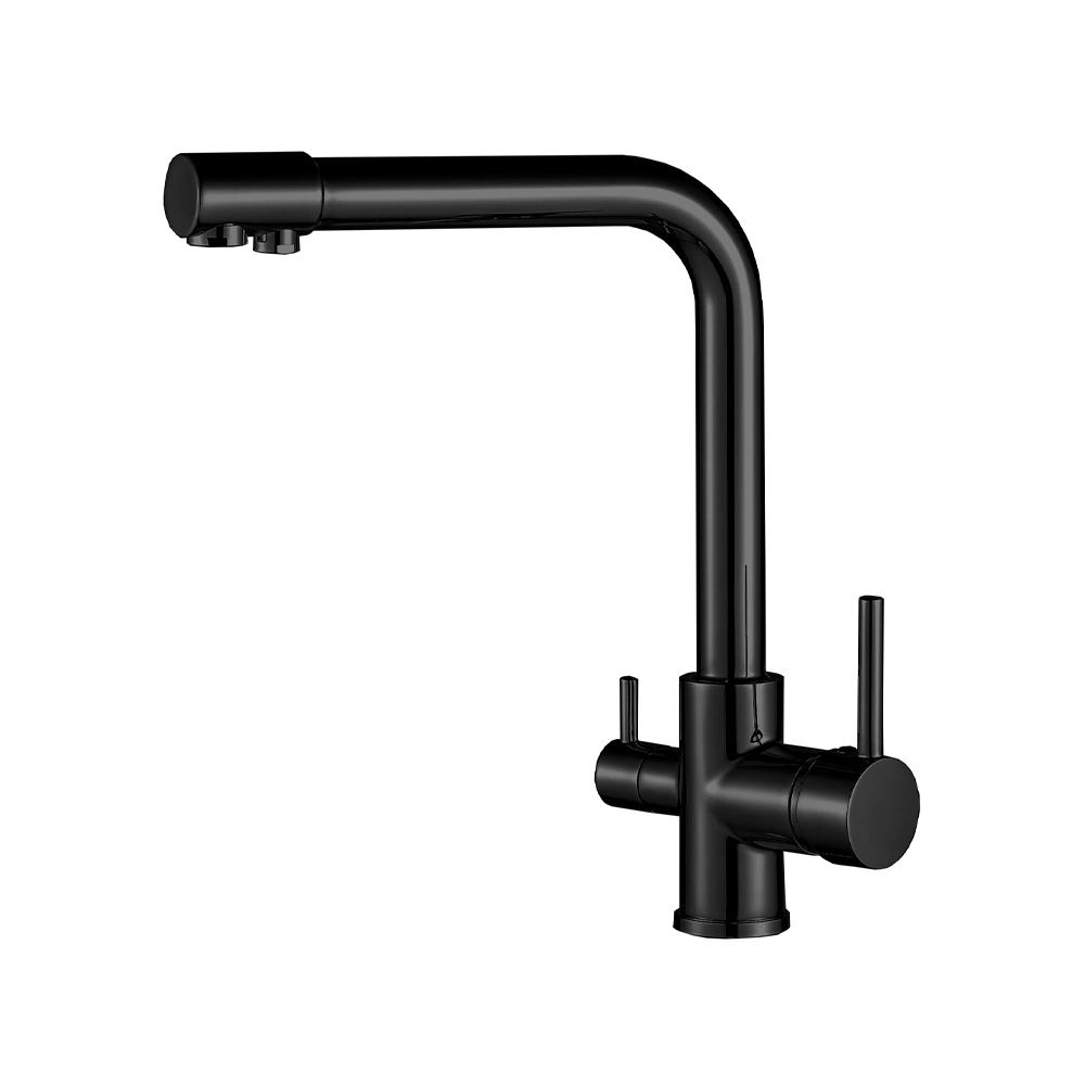 Изображение товара Смеситель для кухни Boch mann Laura B 10424 поворотный излив 33 см цвет черный матовый