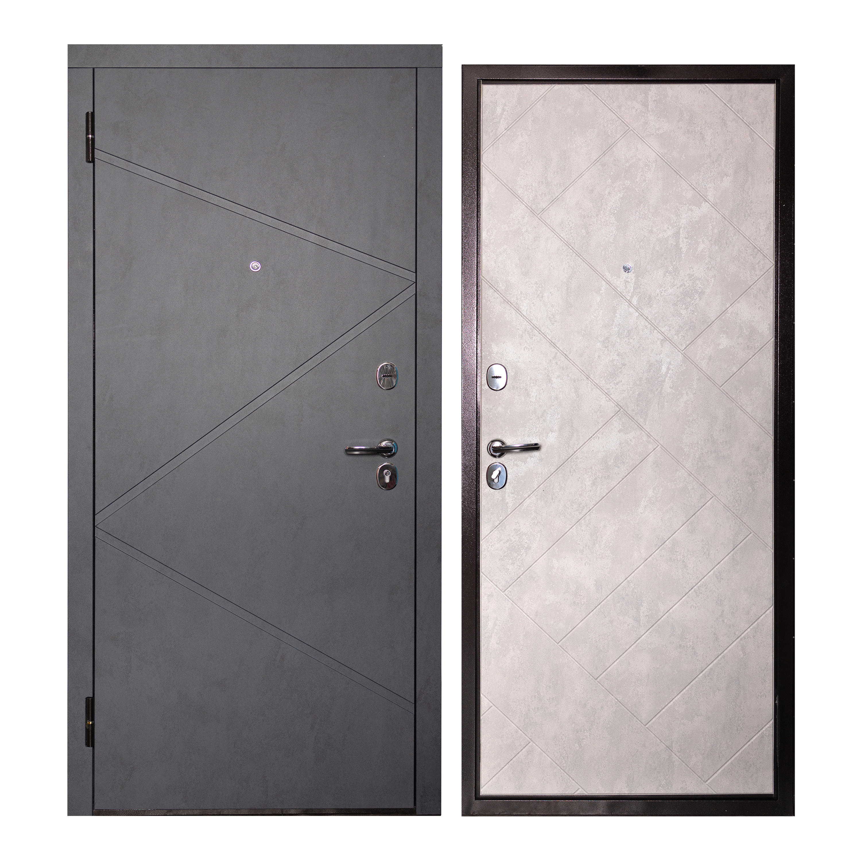 Изображение товара Входная дверь Unicorn Terminal-6 левый 205x96см цвет медь/бетон