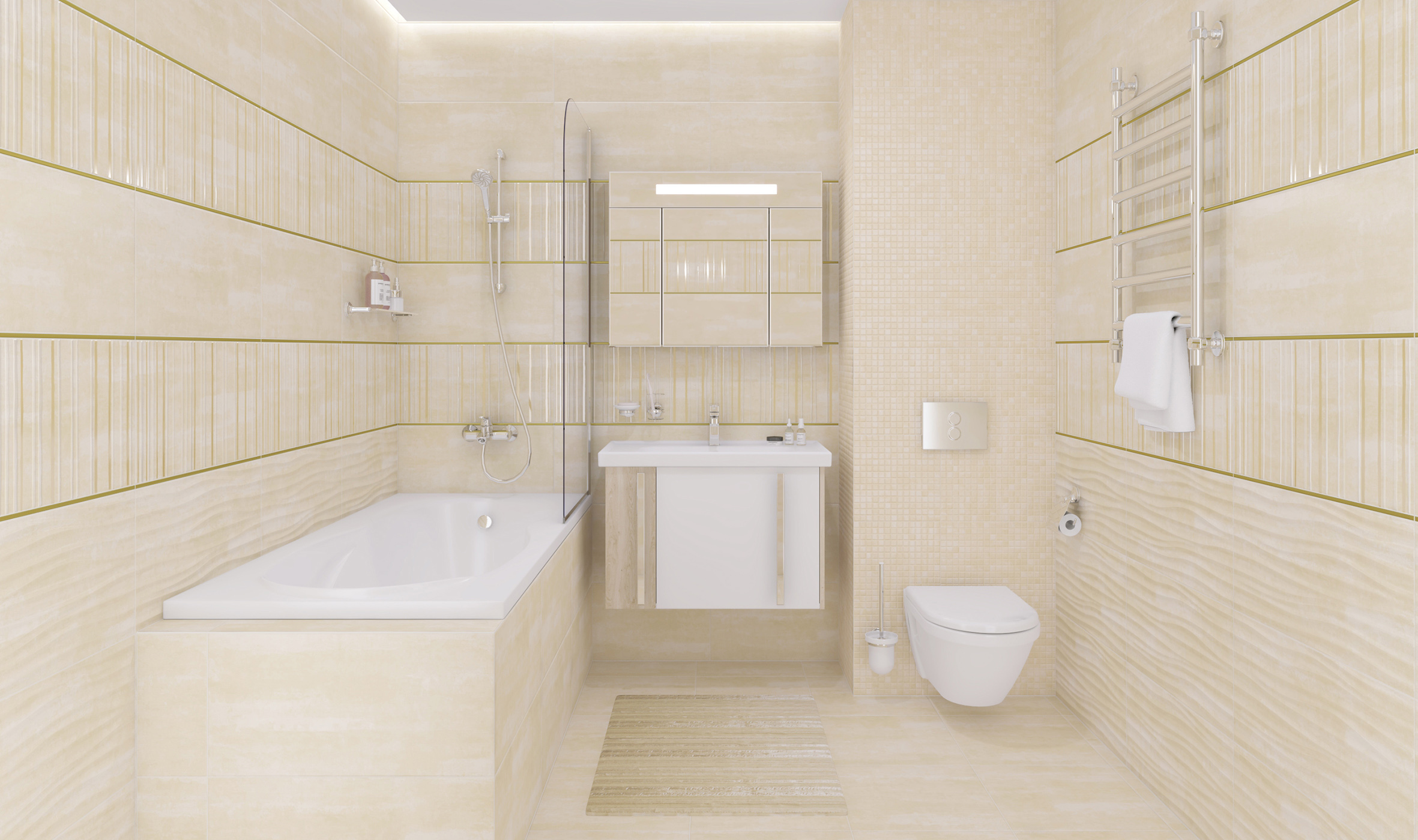 Изображение товара Керамическая плитка Laparet Concrete х9999213169 30x60см 1.98 м² цвет бежевый, цена за упаковку