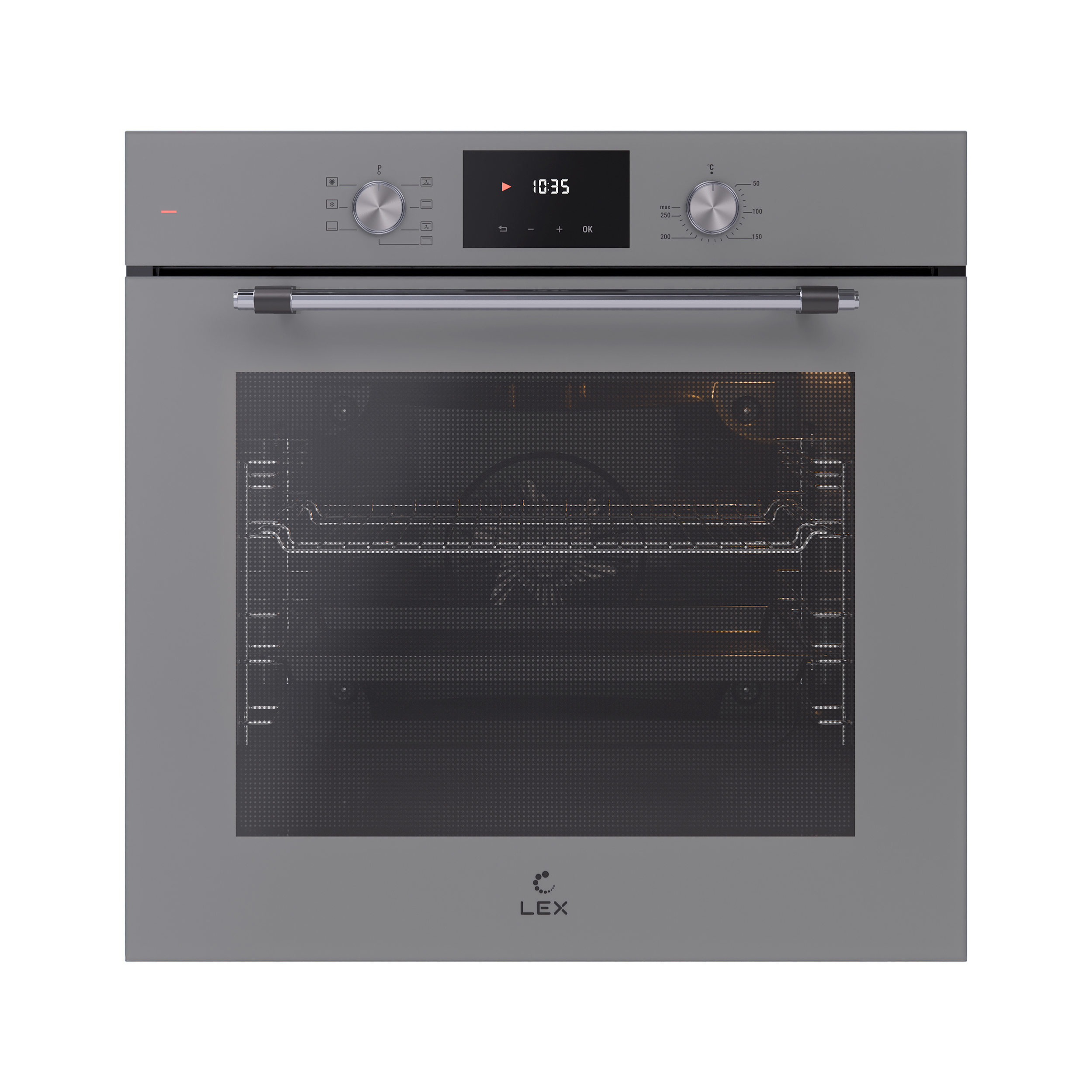 Изображение товара Встраиваемый духовой шкаф Lex EDP 671 GR MAX 59.5х59.5х54.7 см цвет серебро