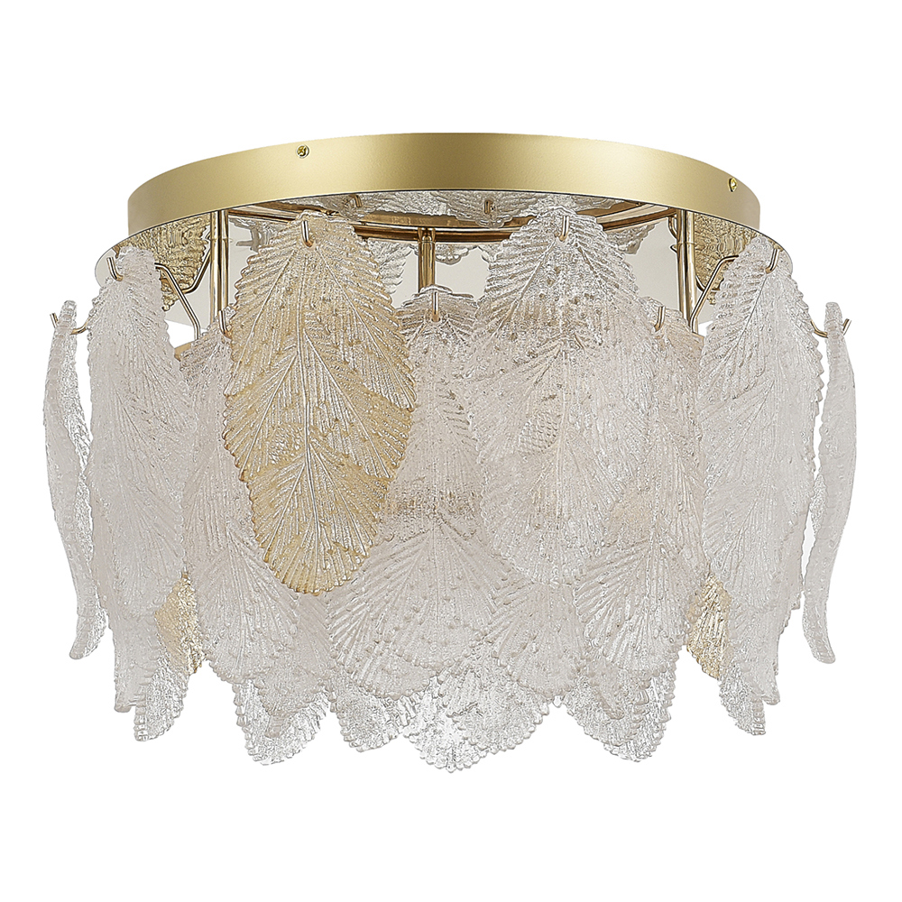 Изображение товара Люстра потолочная светодиодная ST-Luce Lightsome SL6135.202.01 теплый белый свет цвет золотой/прозрачный