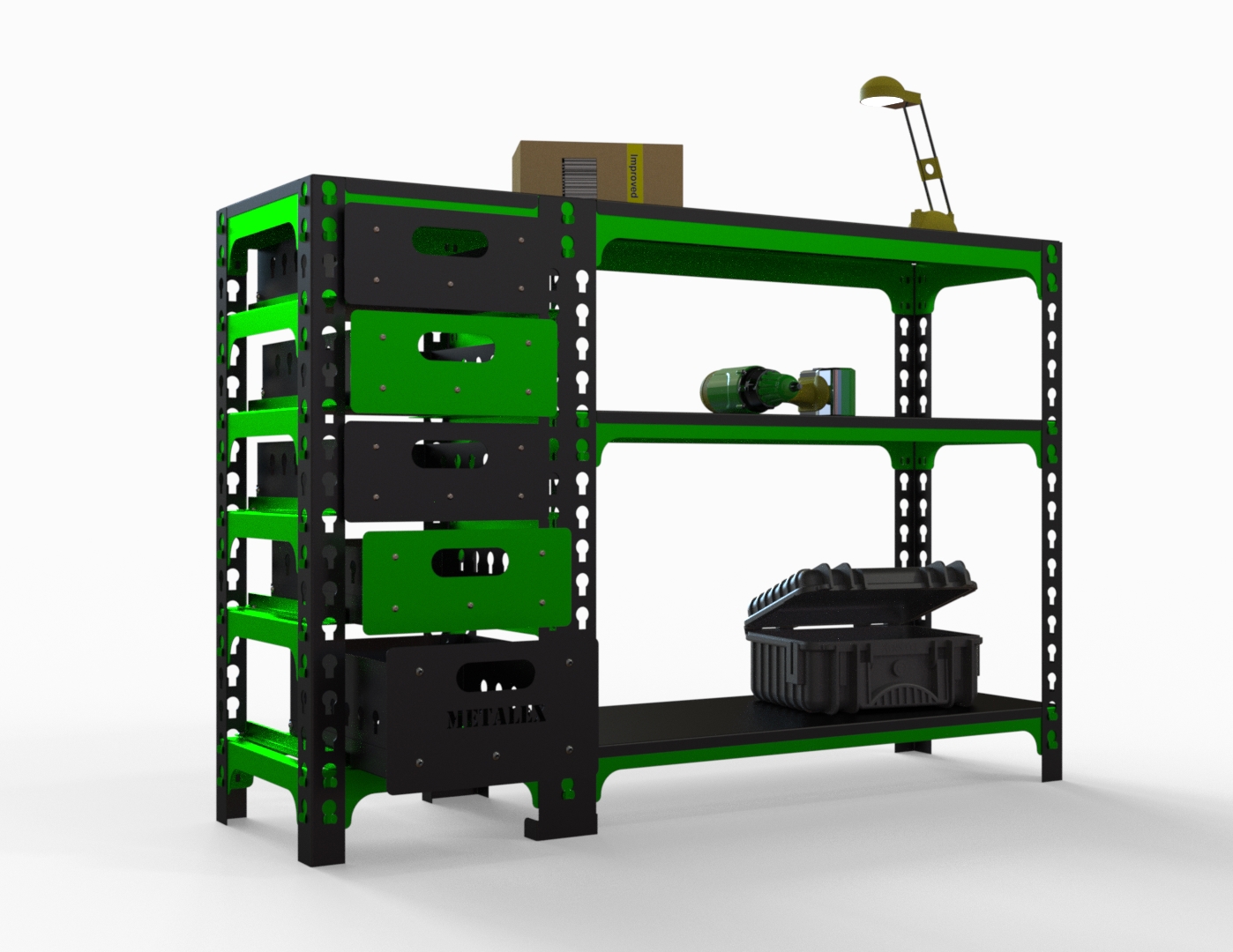 Изображение товара Стол-верстак Metalex SVTI951650 950х1600х500 мм мощность 260 кг