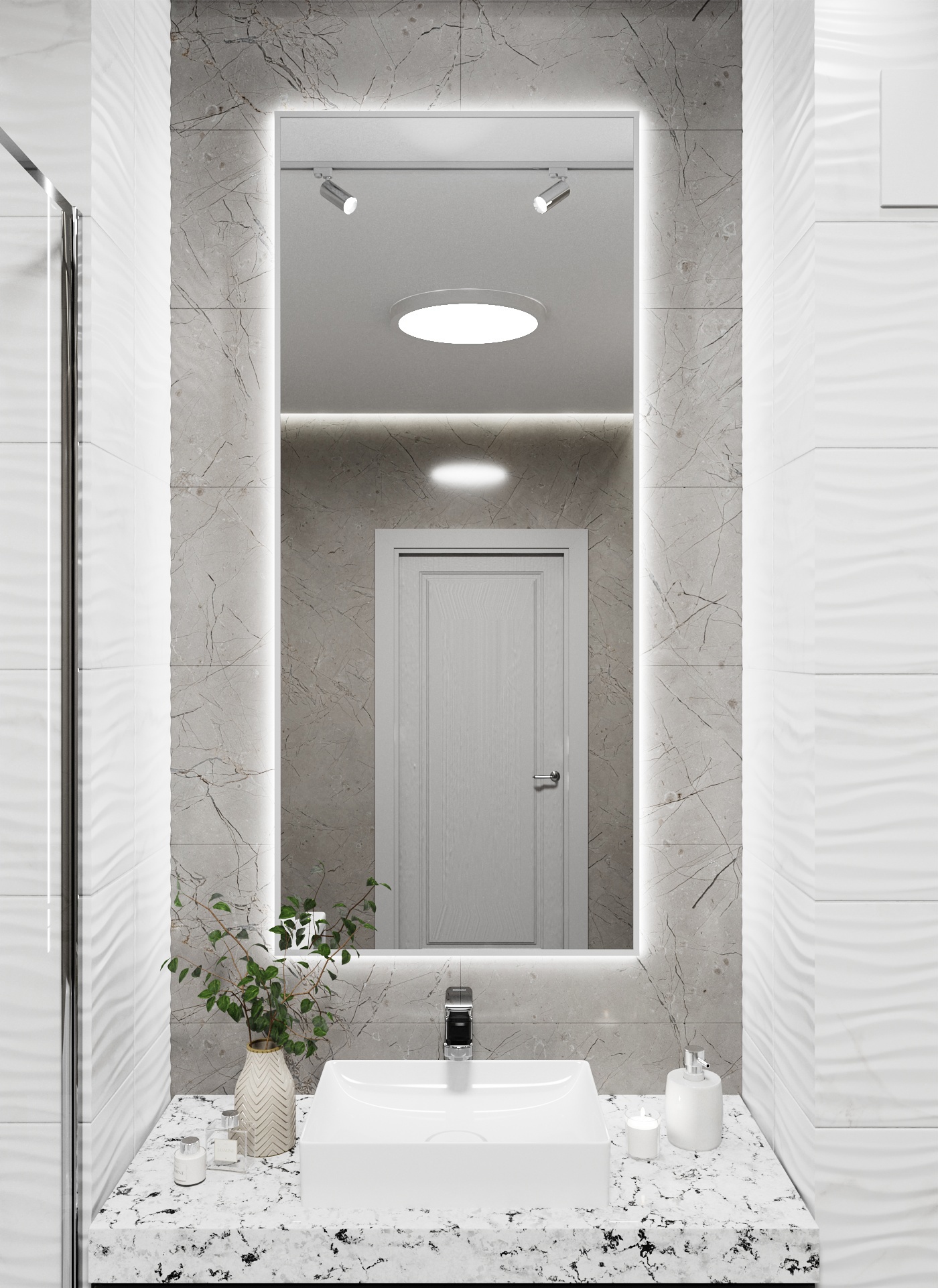Изображение товара Зеркало со встроенной подсветкой One mirror 14060ссх 60x140 см Изображение товара Зеркало со встроенной подсветкой One mirror 14060ссх 60x140 см