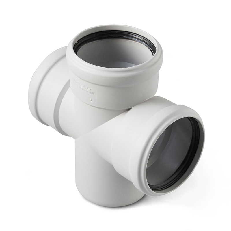 Изображение товара Крестовина одноплоскостная шумопоглощающая Pro Aqua Stilte Plus 110x110x110 мм 87° полипропилен