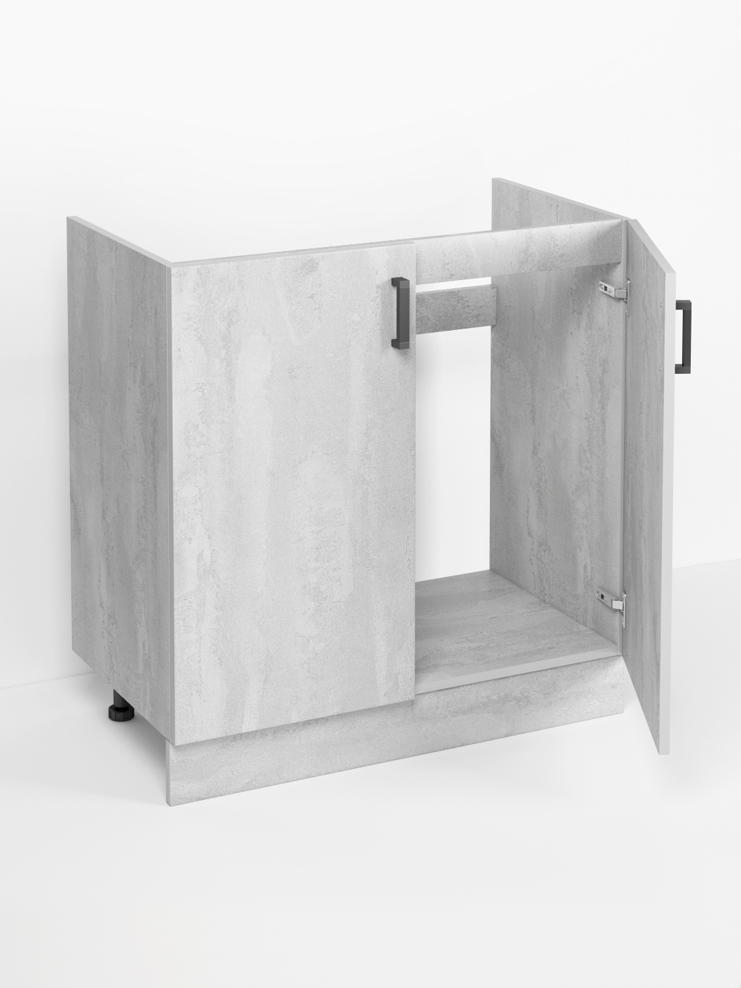 Изображение товара Напольный кухонный шкаф Грэй из ЛДСП, серый цвет, 80x82.8x43.6 см