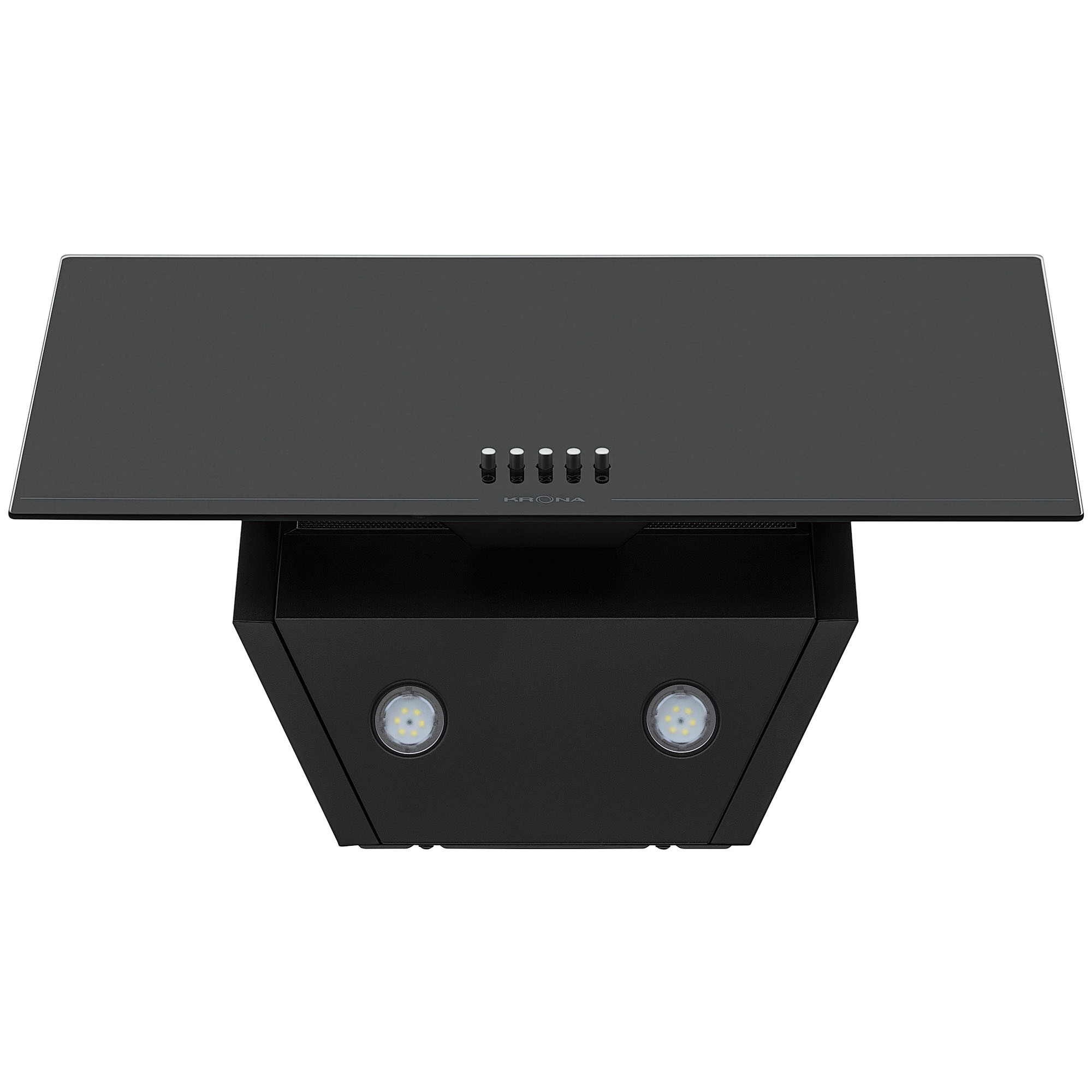 Изображение товара Вытяжка Krona Jina 600 black pb наклонная 60 см черная