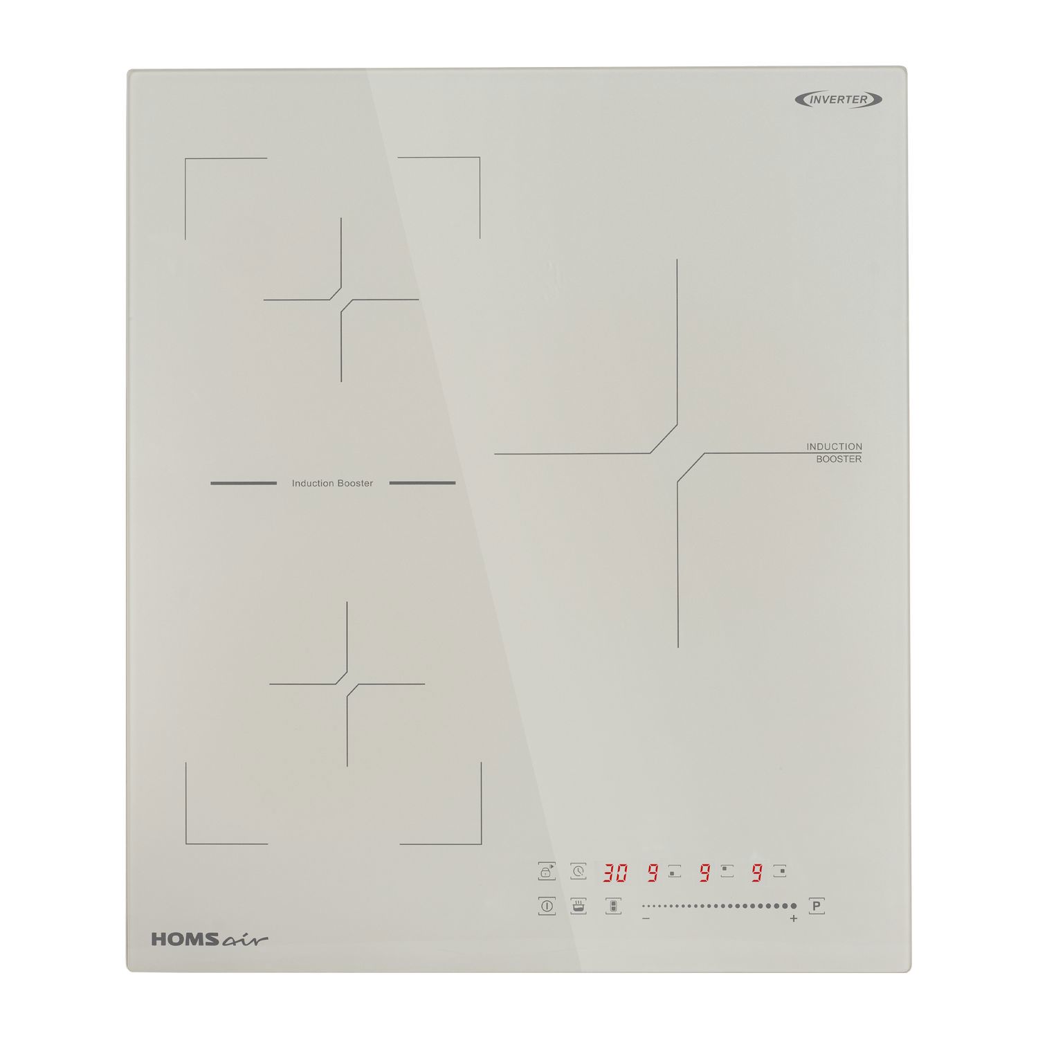 Изображение товара Индукционная варочная панель HOMSair HIC43SBG Inverter 45 см 3 конфорки бежевый