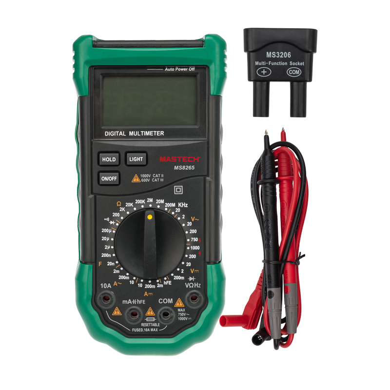 Изображение товара Цифровой мультиметр MASTECH MS8265 с подсветкой и функциями тестирования