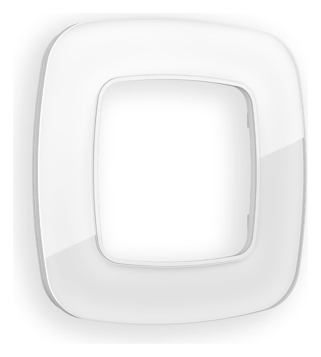 Изображение товара Рамка AMBRELLA VOLT Omega Radian OF350101 1 пост белый накладная