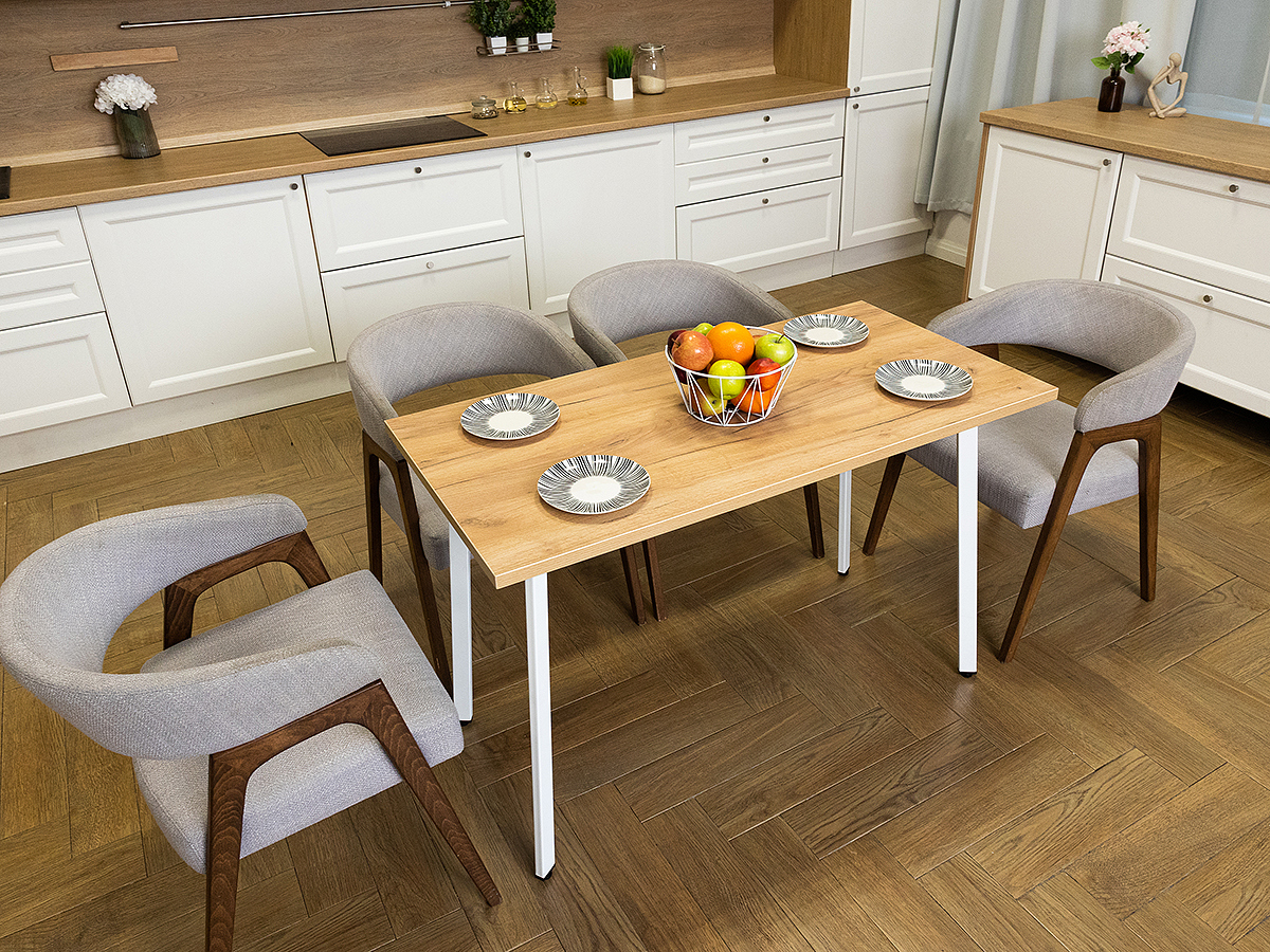 Изображение товара Кухонный стол Diko Loft Delight Dining DL-868325 140х70х75 см цвет дуб золотой