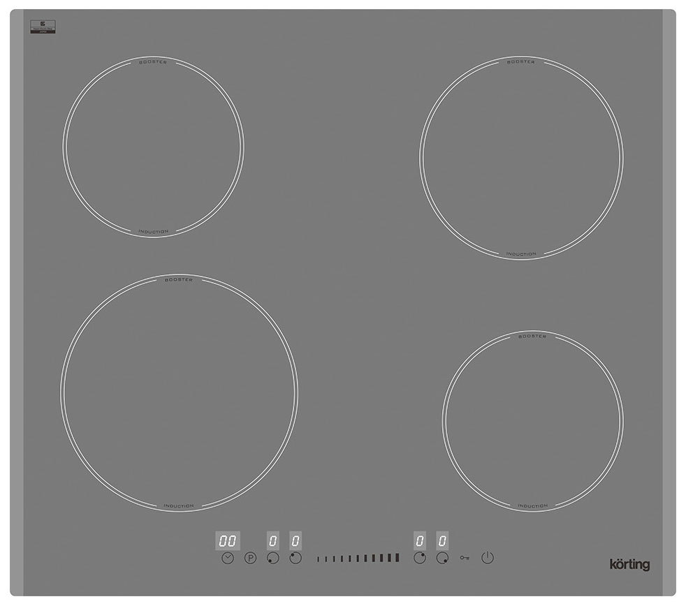 Изображение товара Электрическая варочная панель Korting HI 64560 BGR 4 индукционные конфорки стильная и безопасная