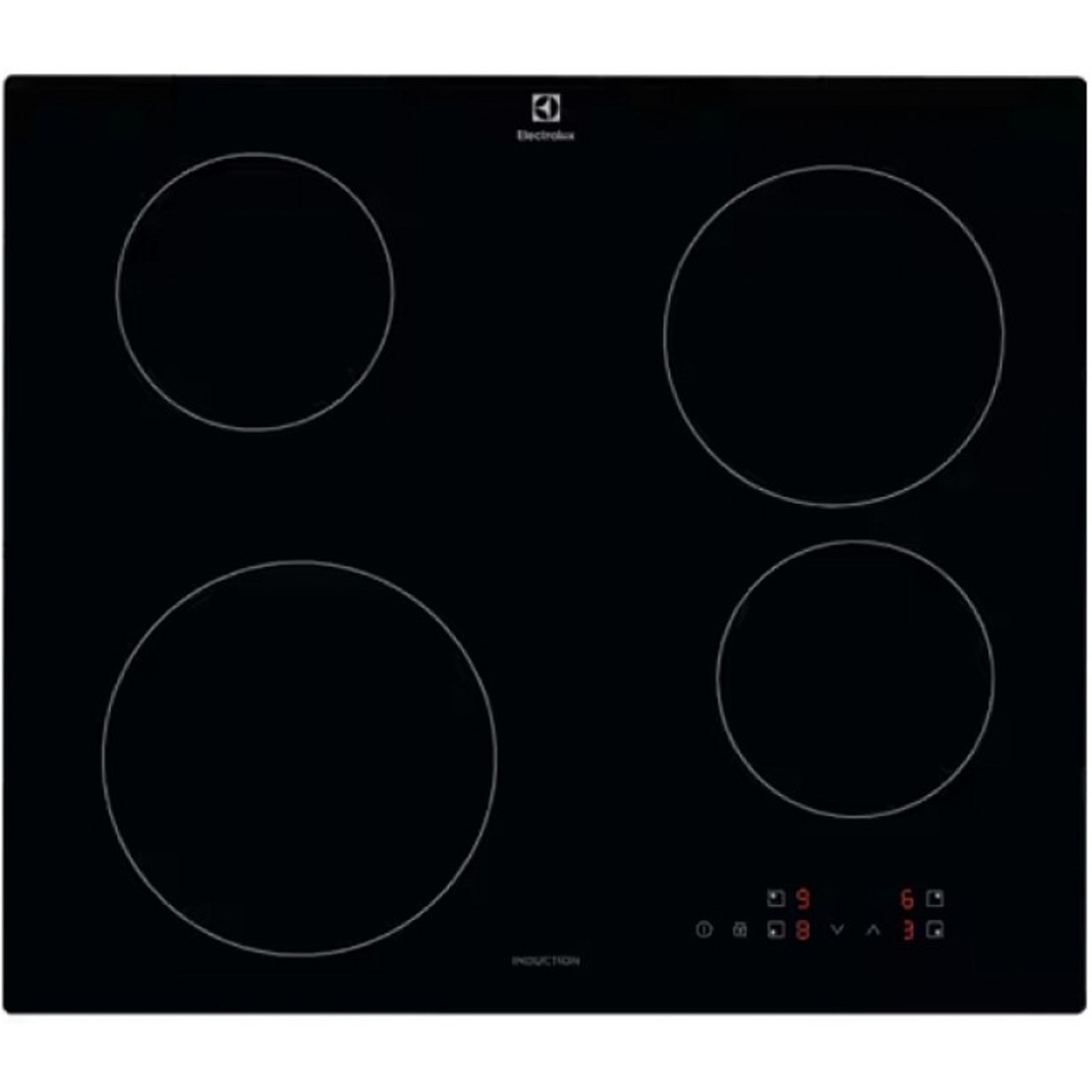 Изображение товара Электрическая варочная панель Electrolux EHF6547FXK 59 см 4 конфорки цвет черный