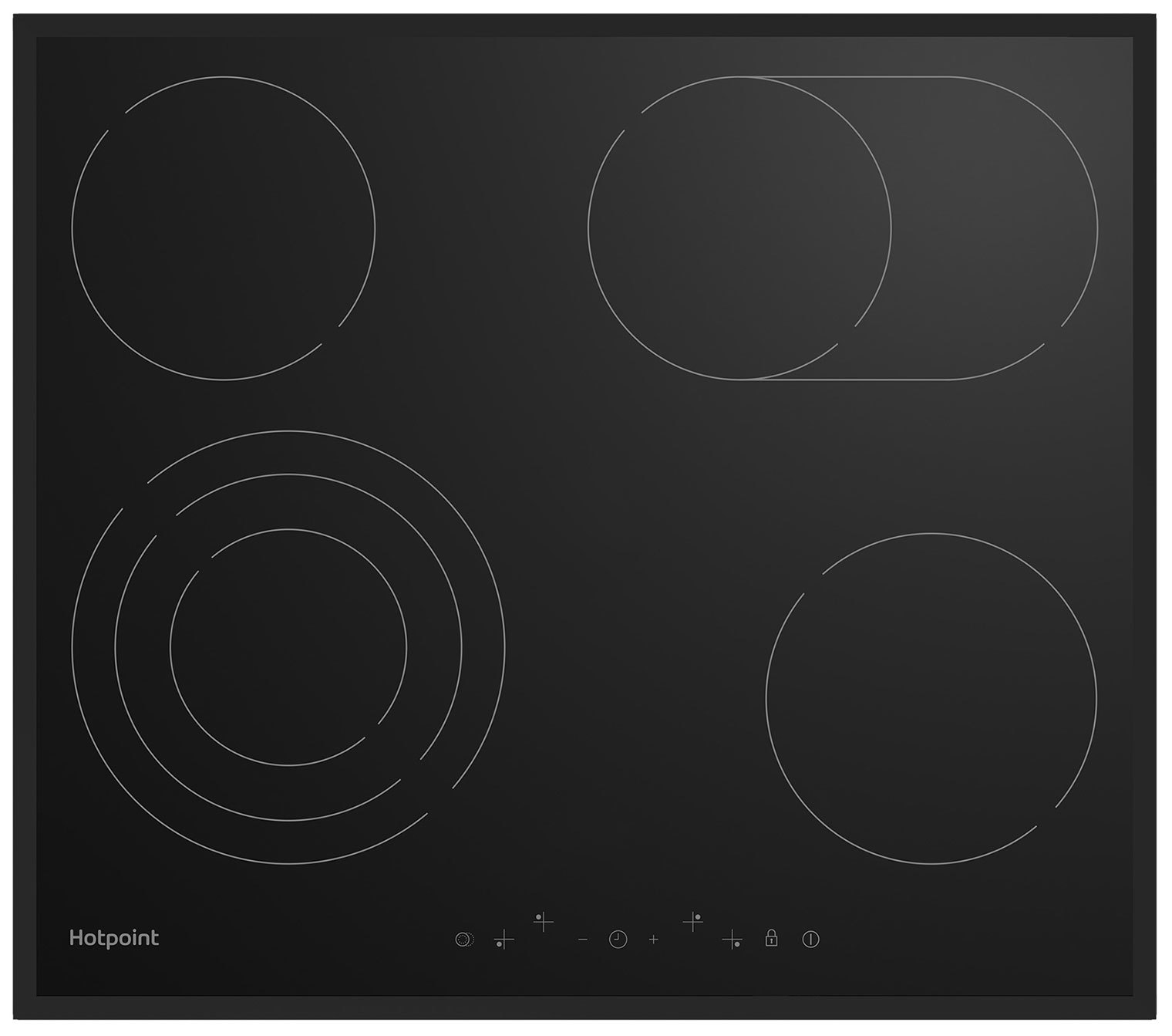 Изображение товара Электрическая варочная панель Hotpoint HR 6T7 BA S черного цвета