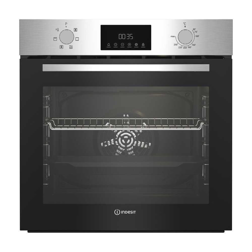 Изображение товара Электрический встраиваемый духовой шкаф Indesit IFE 3644 J IX 60x60x57 см цвет разноцветный