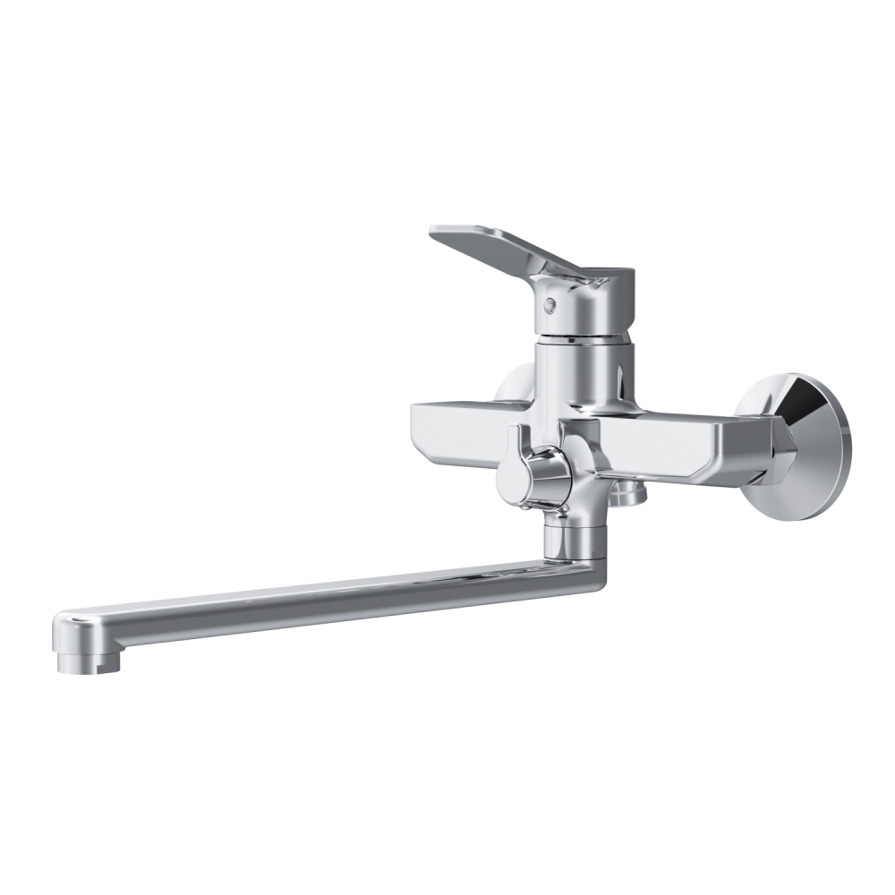 Изображение товара Современный однорычажный смеситель для ванны Am.pm F85A90000 с хромовым покрытием