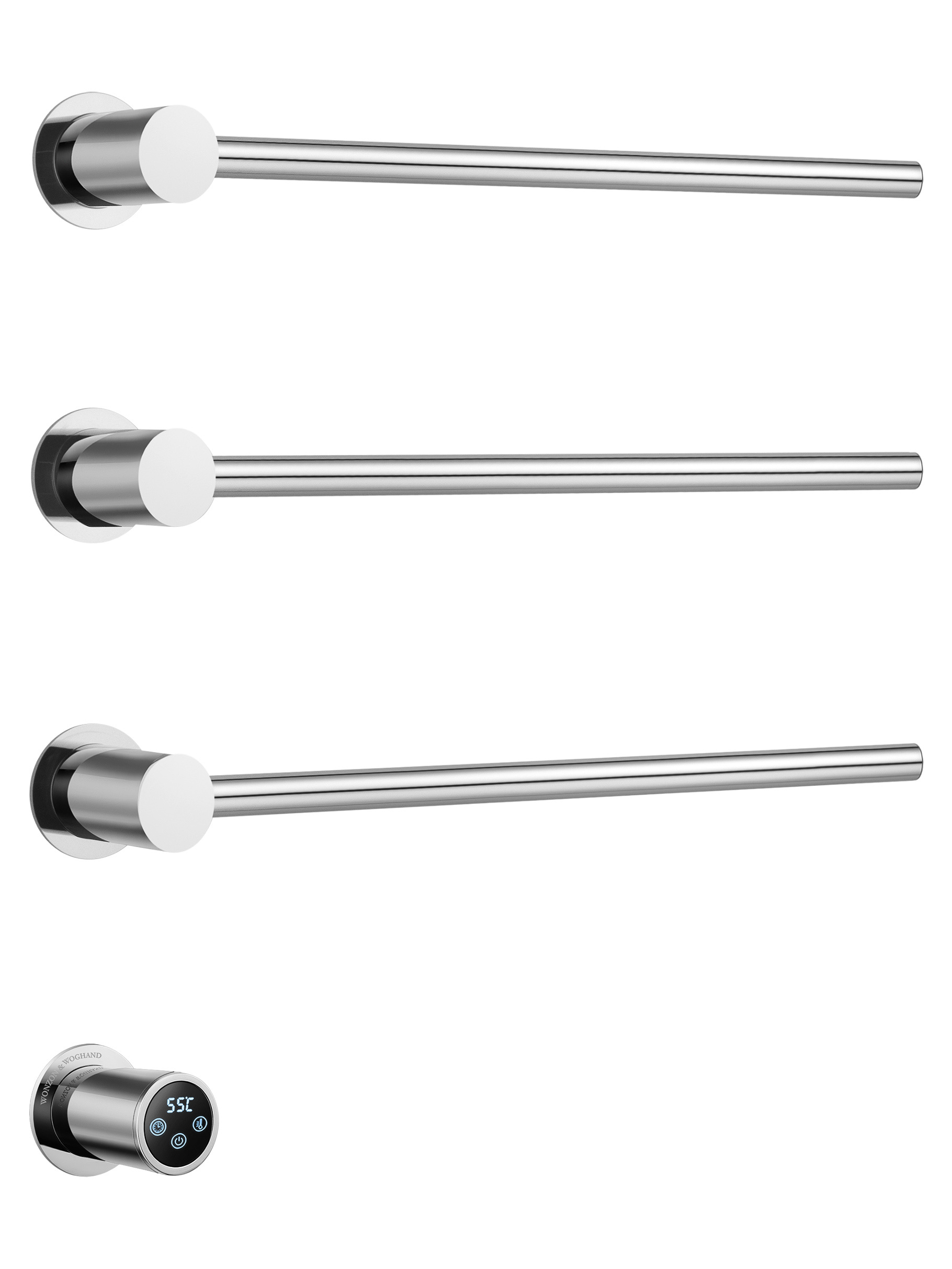 Изображение товара Электрический полотенцесушитель Wonzon & Woghand Hamburg 468x515 мм 60 Вт хром