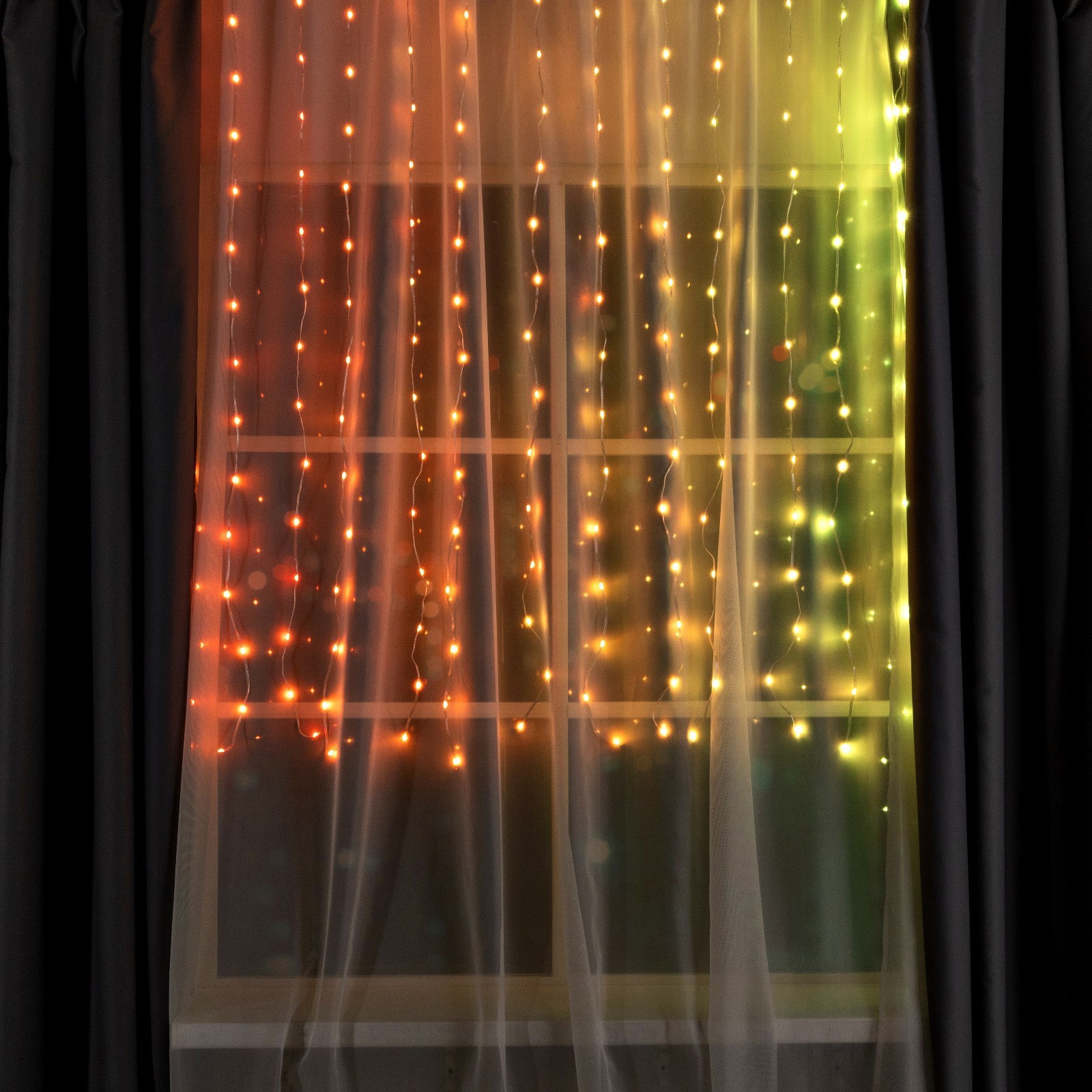 Изображение товара Электрогирлянда комнатная Luazon lighting 2 300 LED RGB прозрачный IP20