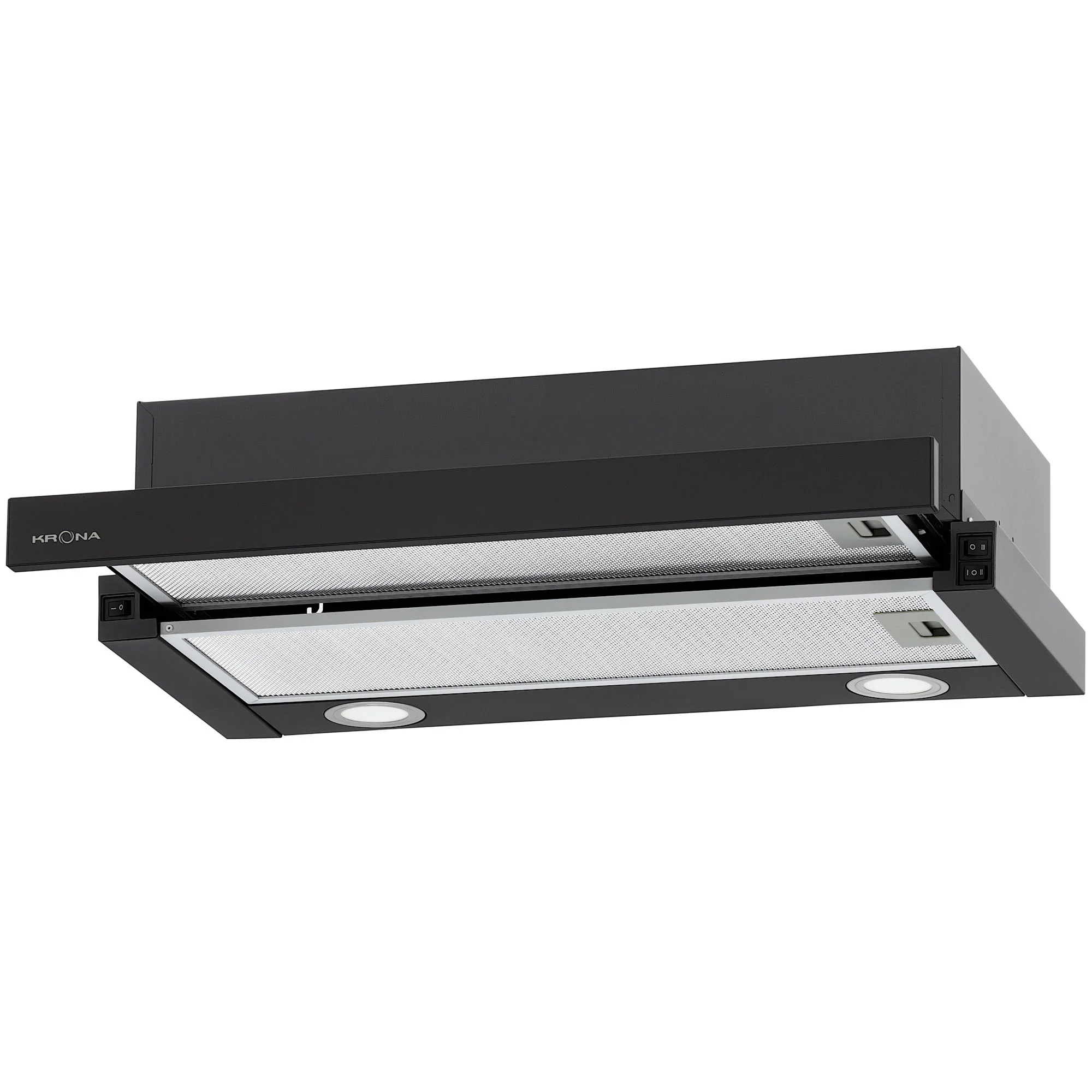 Изображение товара Вытяжка Krona Kamilla T 600 BLACK 2 мотора встраиваемая 60 см