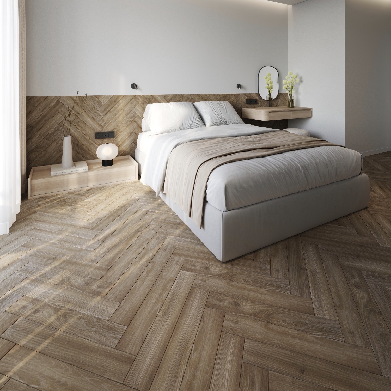 Изображение товара Ламинат Woodstyle Arrow Дуб Компаунд 34 класс 12 мм с фаской для помещений
