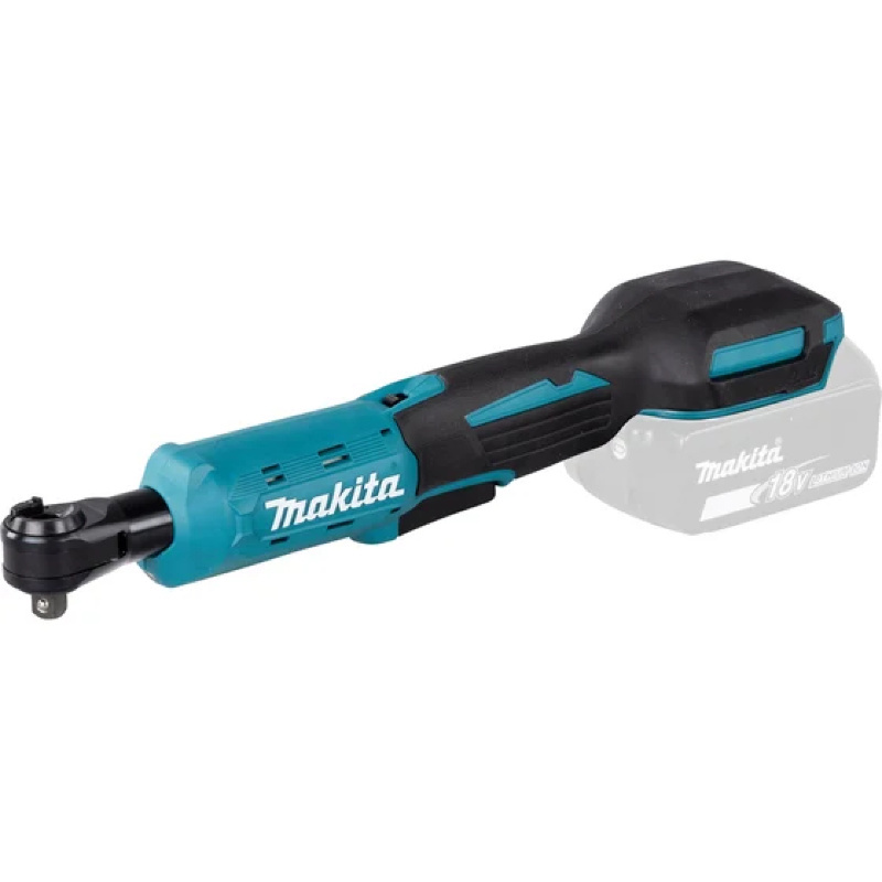 Изображение товара Угловая трещотка аккумуляторная Makita DWR180Z 18В 47.5Нм 3/8 дюйма и 1/4 дюйма Li-Ion без АКБ и з/у Изображение товара Угловая трещотка аккумуляторная Makita DWR180Z 18В 47.5Нм 3/8 дюйма и 1/4 дюйма Li-Ion без АКБ и з/у