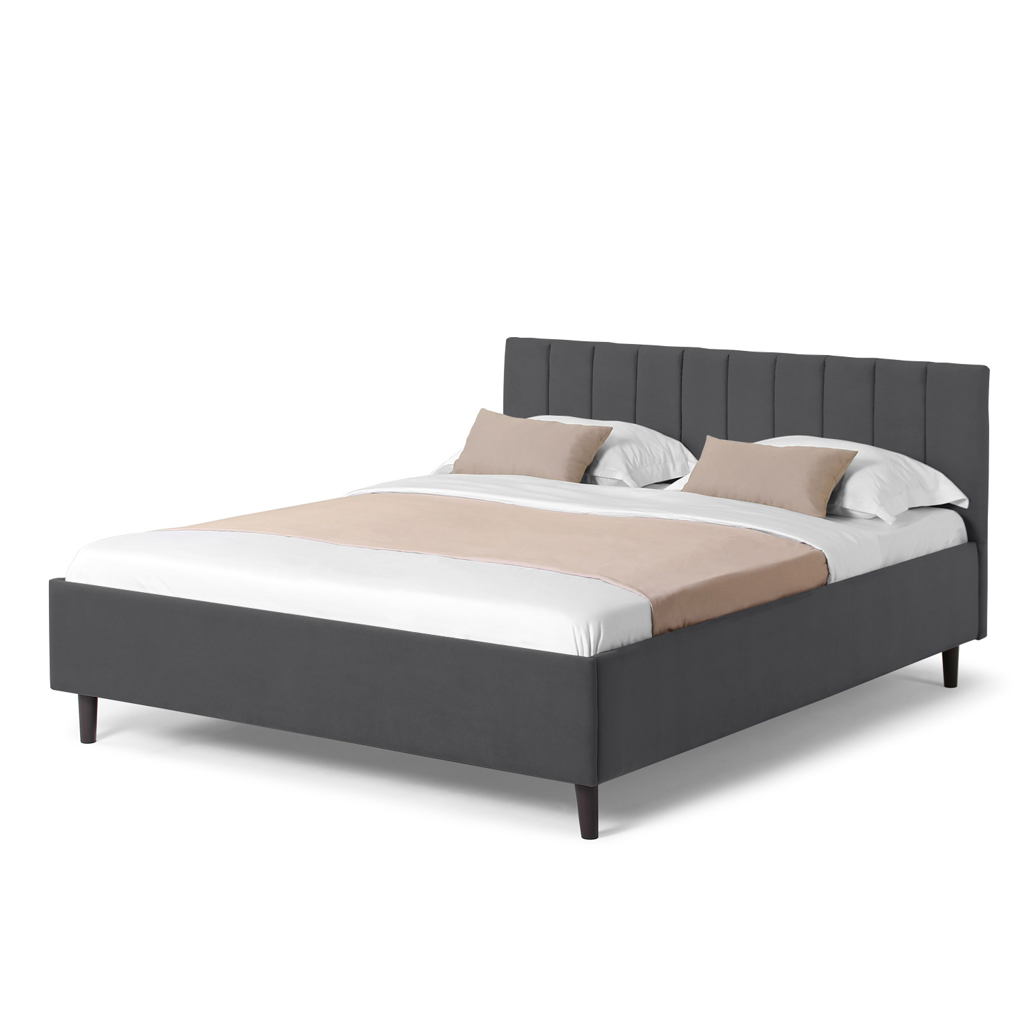 Изображение товара Двуспальная кровать Mirana 160x200 см из ДСП в стиле минимализм Россия