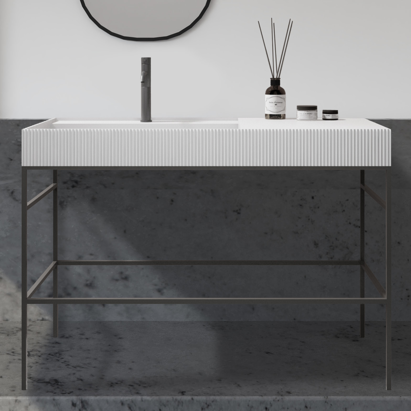 Изображение товара Раковина подвесная Abber Stein 120x48 см белый матовый