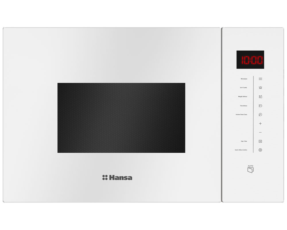 Изображение товара Встраиваемая микроволновая печь Hansa AMMB25E1WH 25л с грилем белая