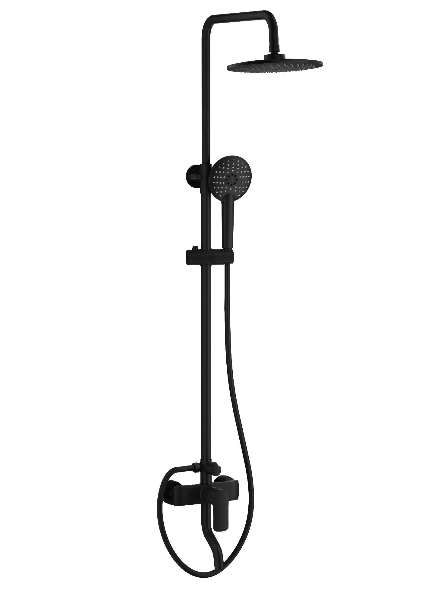 Изображение товара Душевая система Wonzon & woghand WW-AE3354-MB 1 режимная цвет черный матовый Изображение товара Душевая система Wonzon & woghand WW-AE3354-MB 1 режимная цвет черный матовый