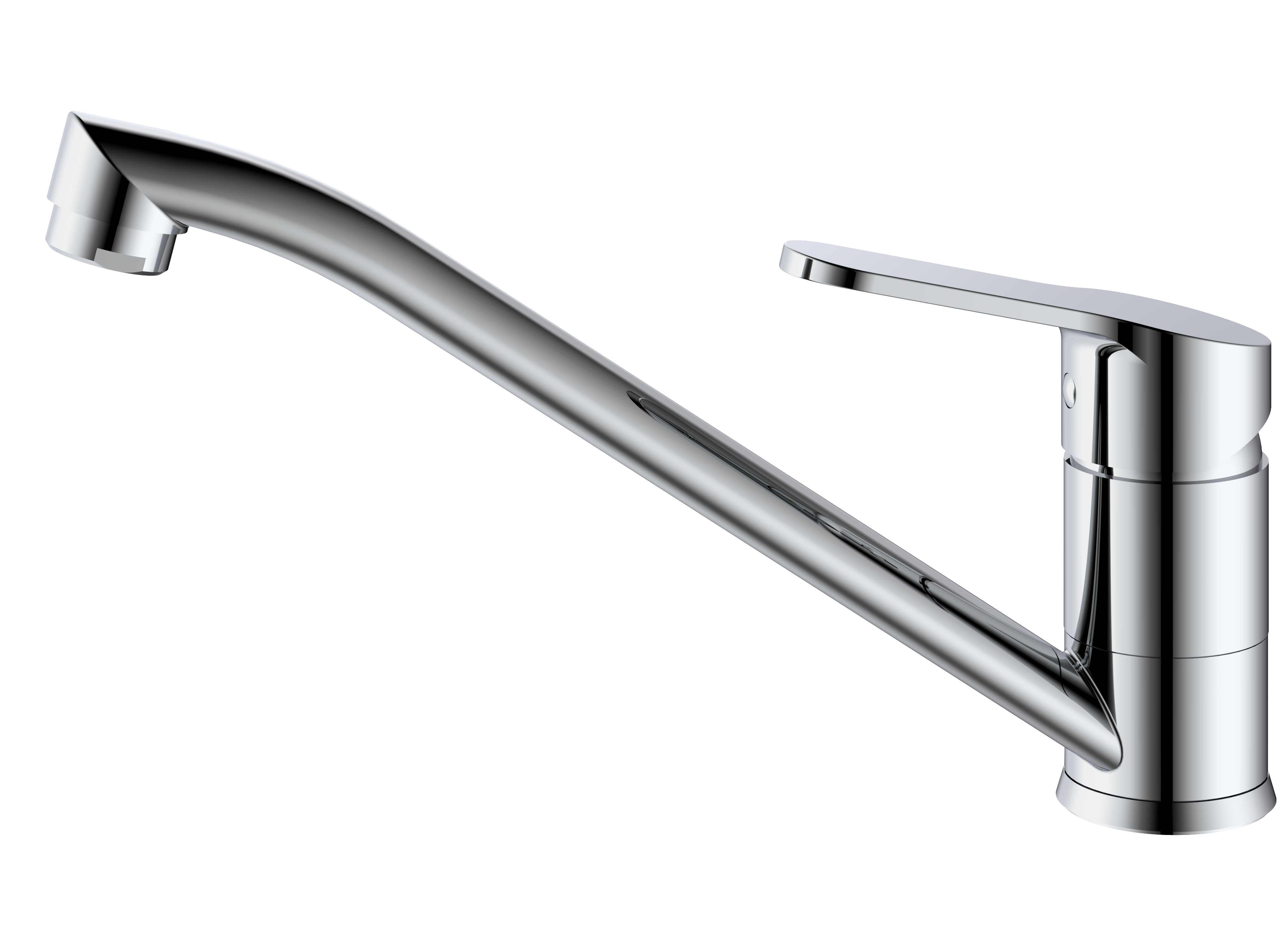 Изображение товара Смеситель для кухни SPLENKA S07.42 с поворотным изливом хром латунь монтаж настольный