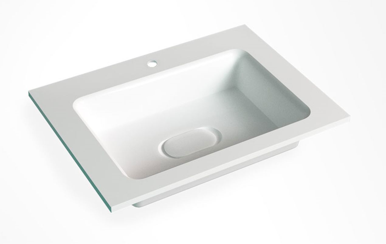 Изображение товара Раковина мебельная Jorno Mol.08.65/W Белая 62x45 см