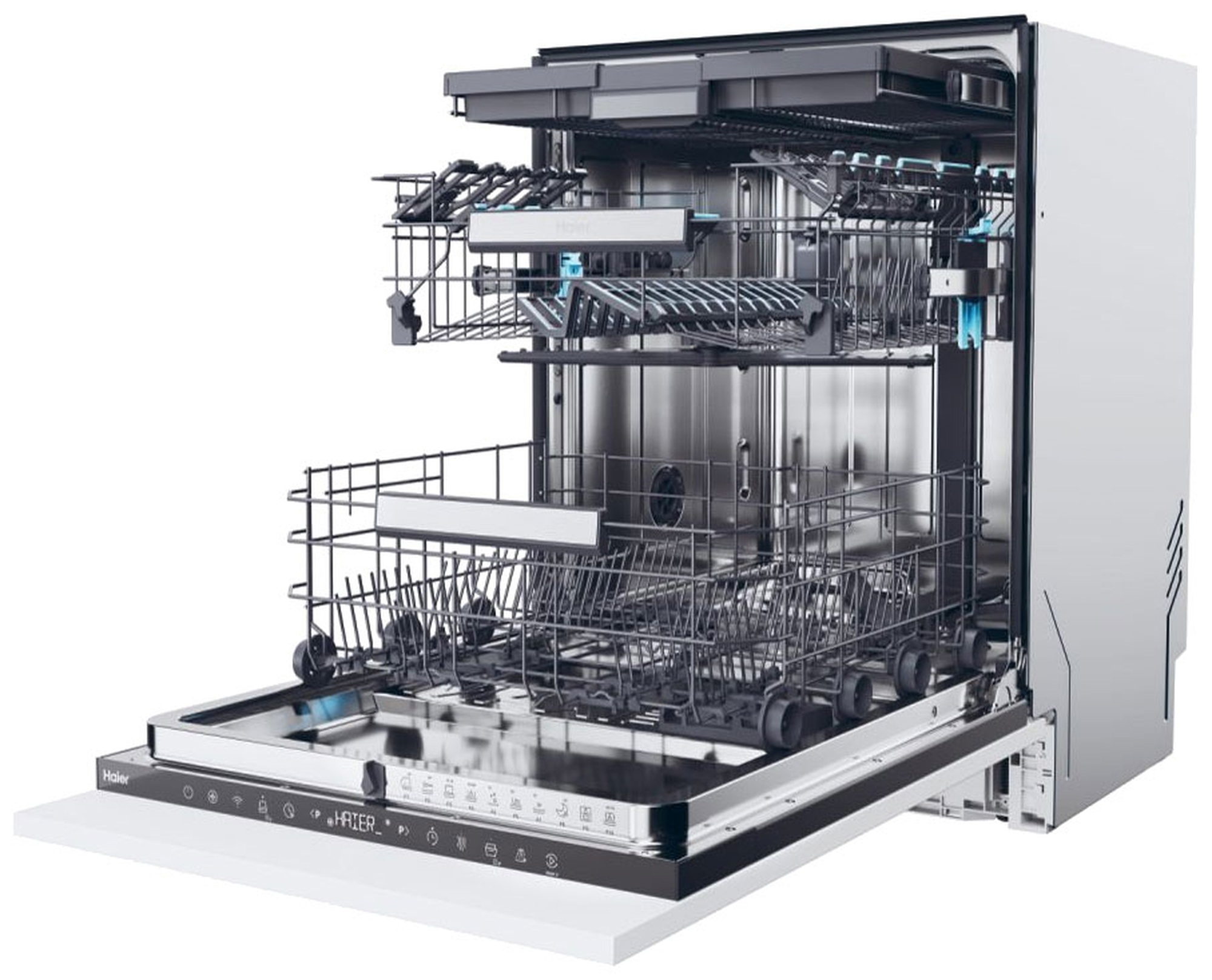 Изображение товара Встраиваемая посудомоечная машина Haier XS 6B0S3SB-08 59.8 см 10 программ цвет серый/серебристый