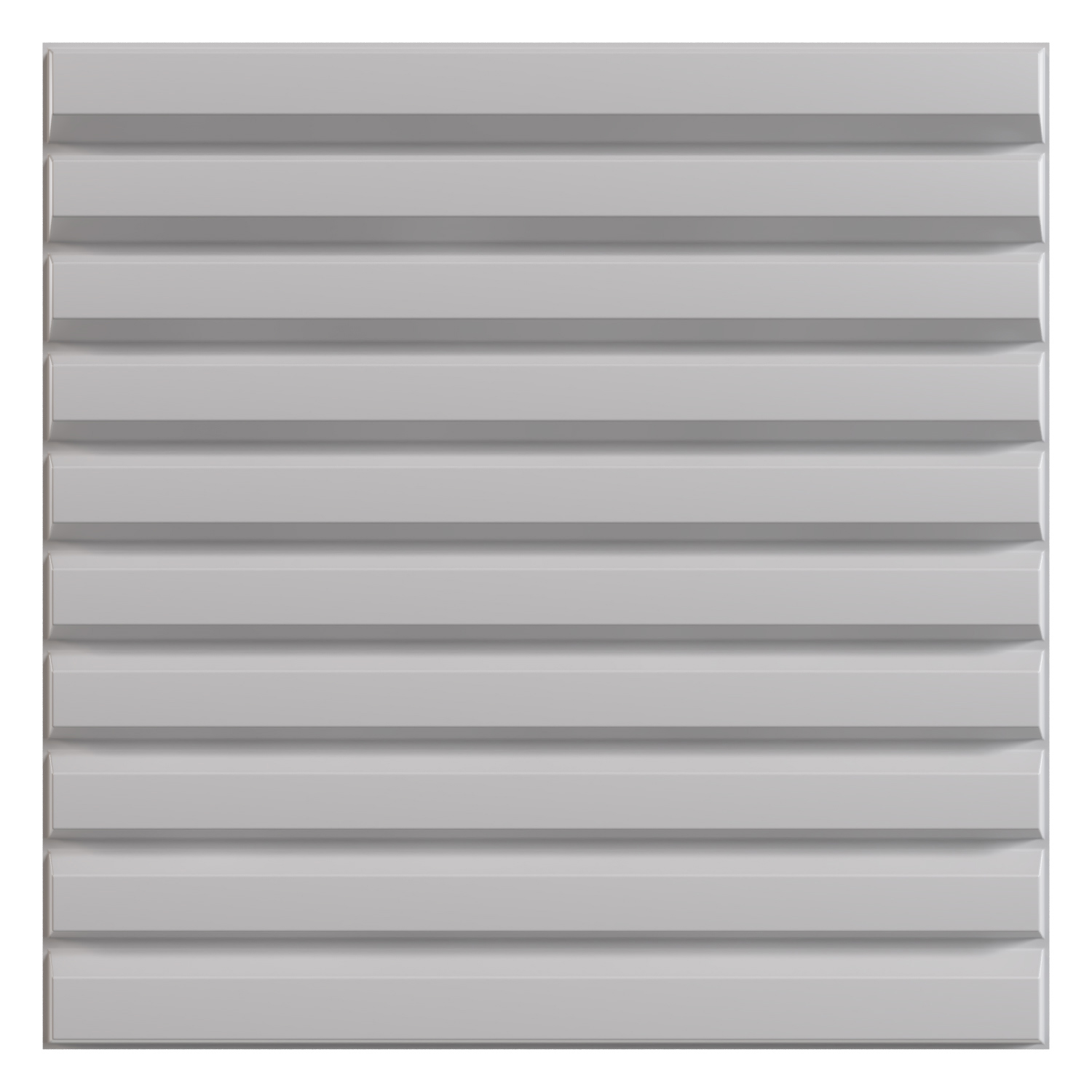 Изображение товара Стеновая панель 3D Sodin decor Рейка белый 500x500x1мм 3м² 12шт