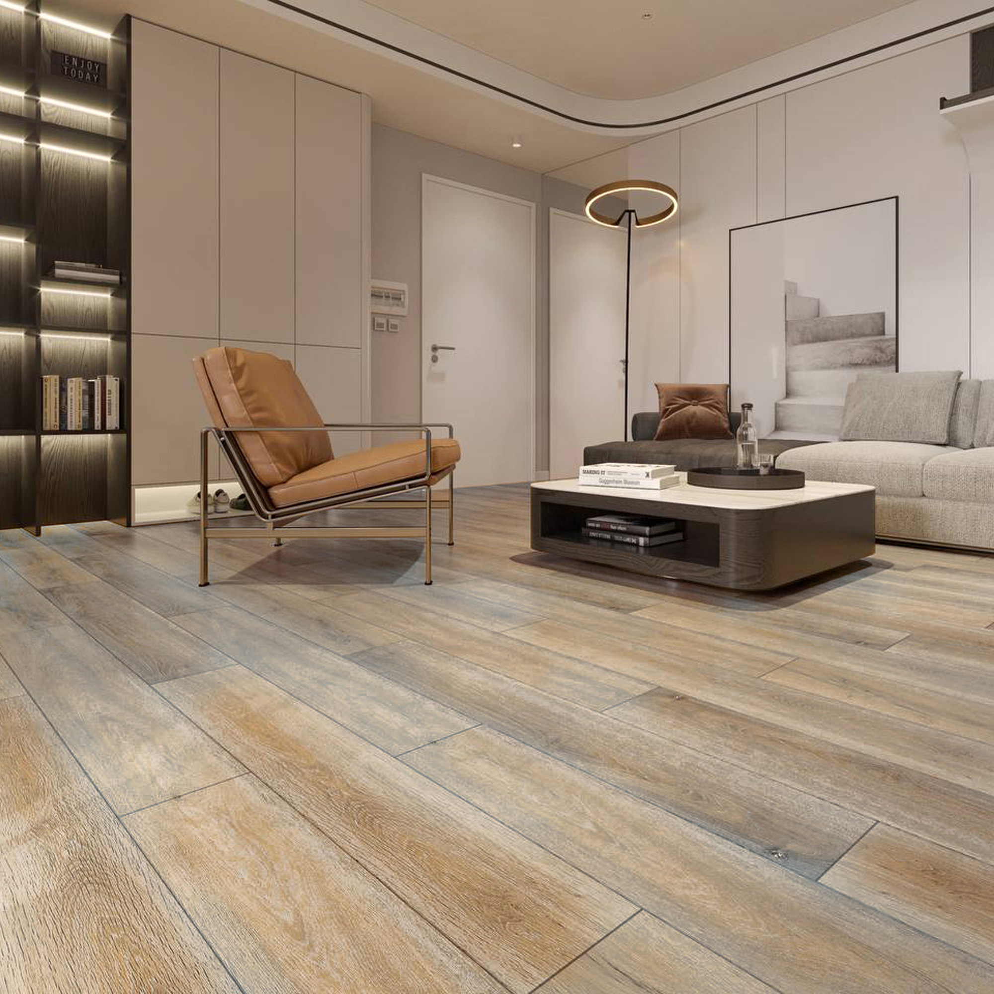 Изображение товара SPC плитка I-Floors Chamfer Дуб Ланао 4 мм 43 класс