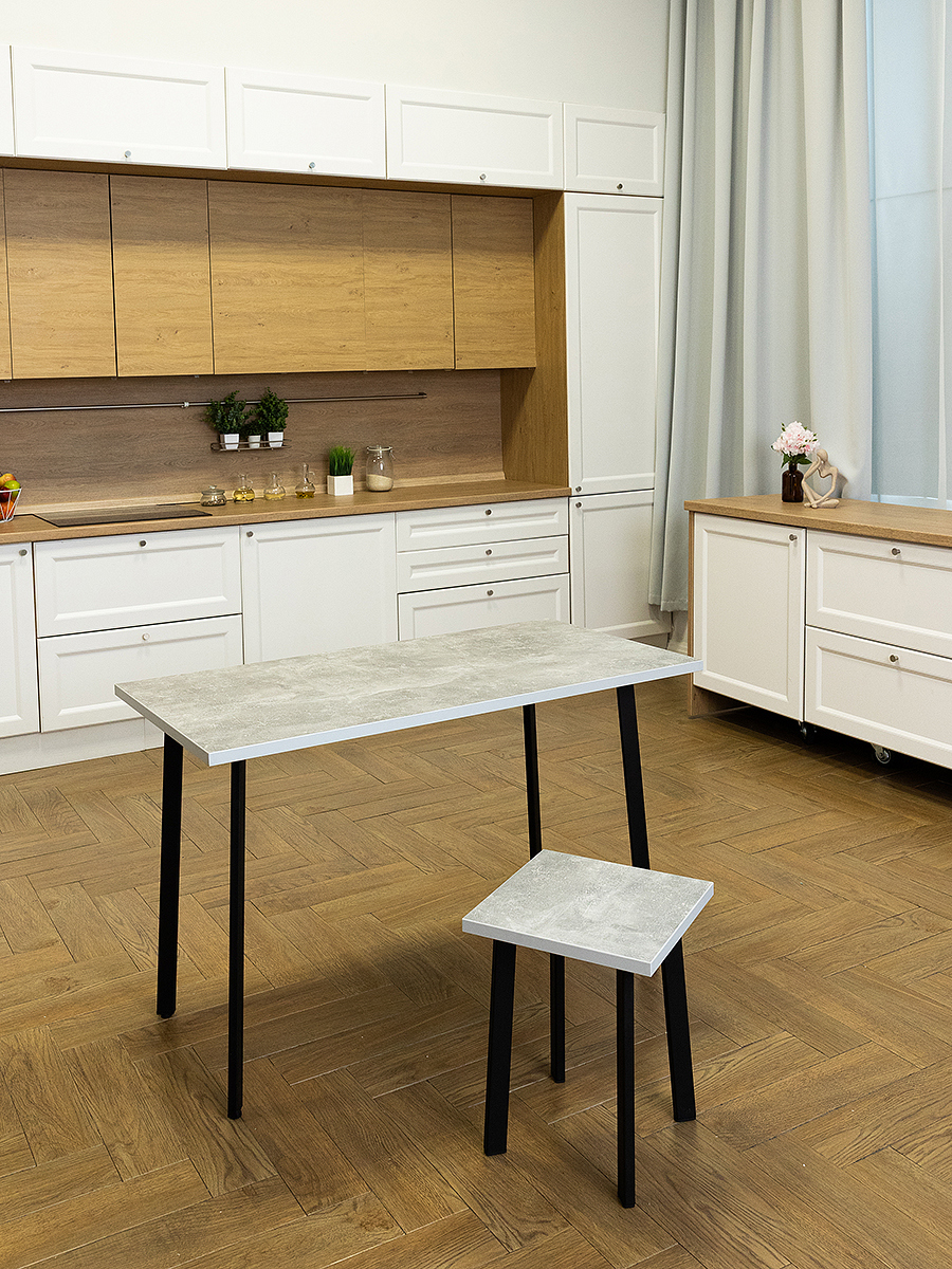 Изображение товара Стол прямоугольный Diko loft DL-868063 90x55 см лдсп цвет ателье светлый