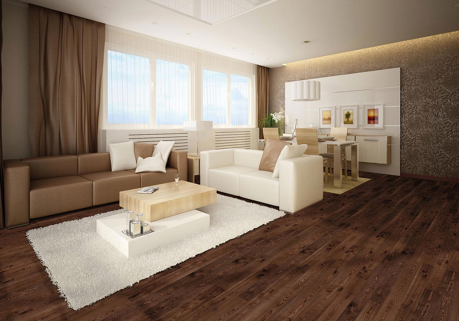 Изображение товара Паркетная доска Barlinek Ясень Coffee Grande 14 мм с фаской, 2.77 м², Польша