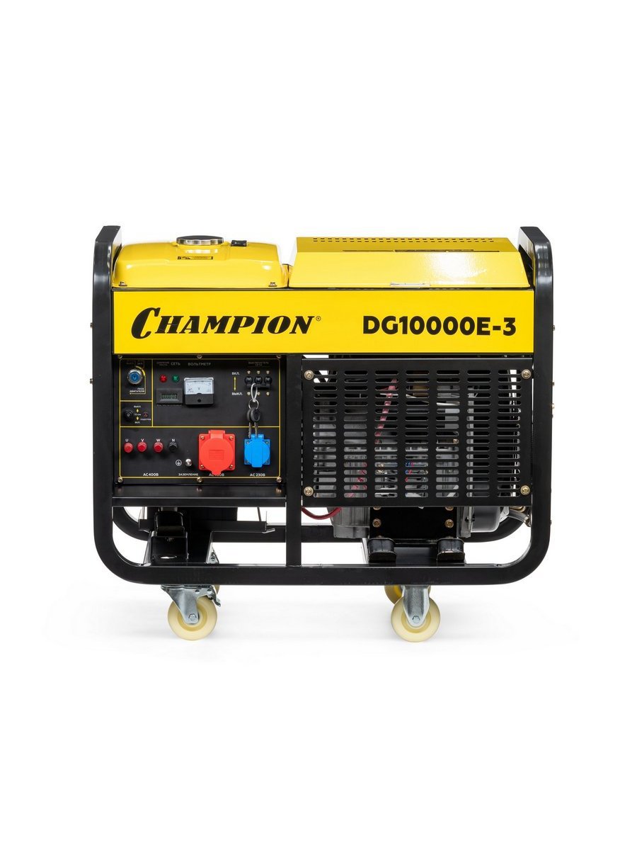 Изображение товара Генератор дизельный Champion DG10000E-3 13.75 кВт