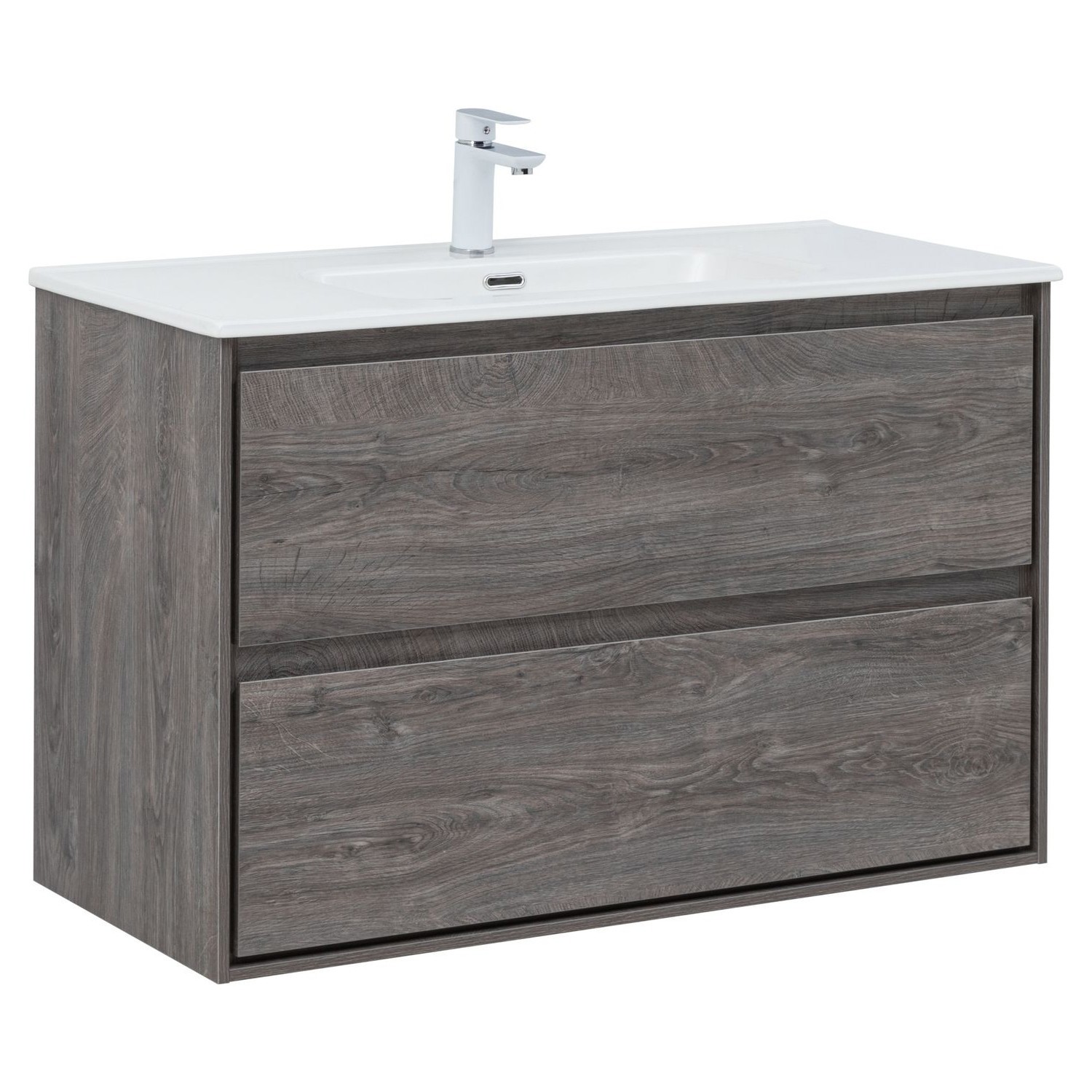 Изображение товара Тумба под раковину Aquanet Милан 100 цвет дуб рошелье